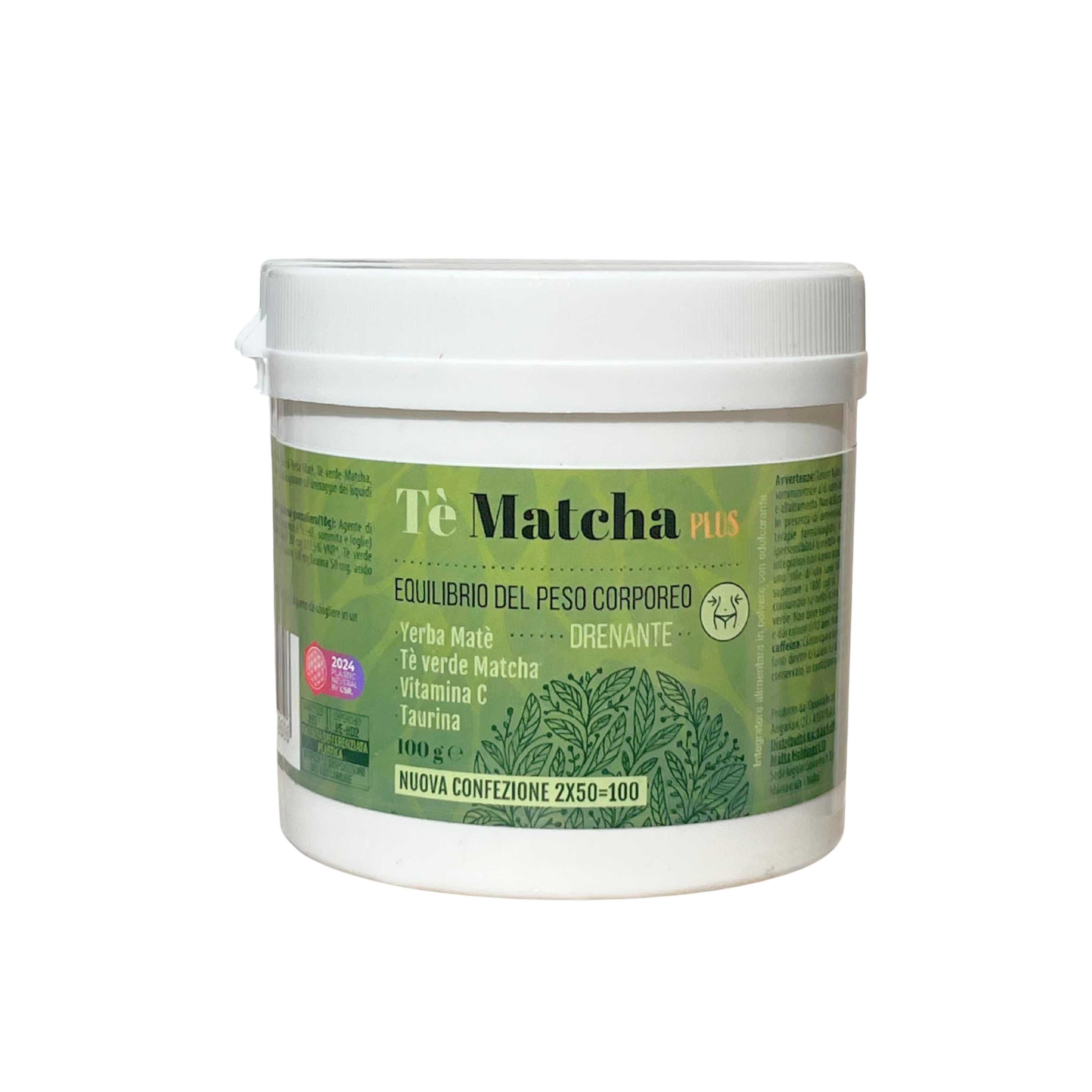 Aloha labs Tè Matcha PLUS Integratore Alimentare Drenante e Metabolico