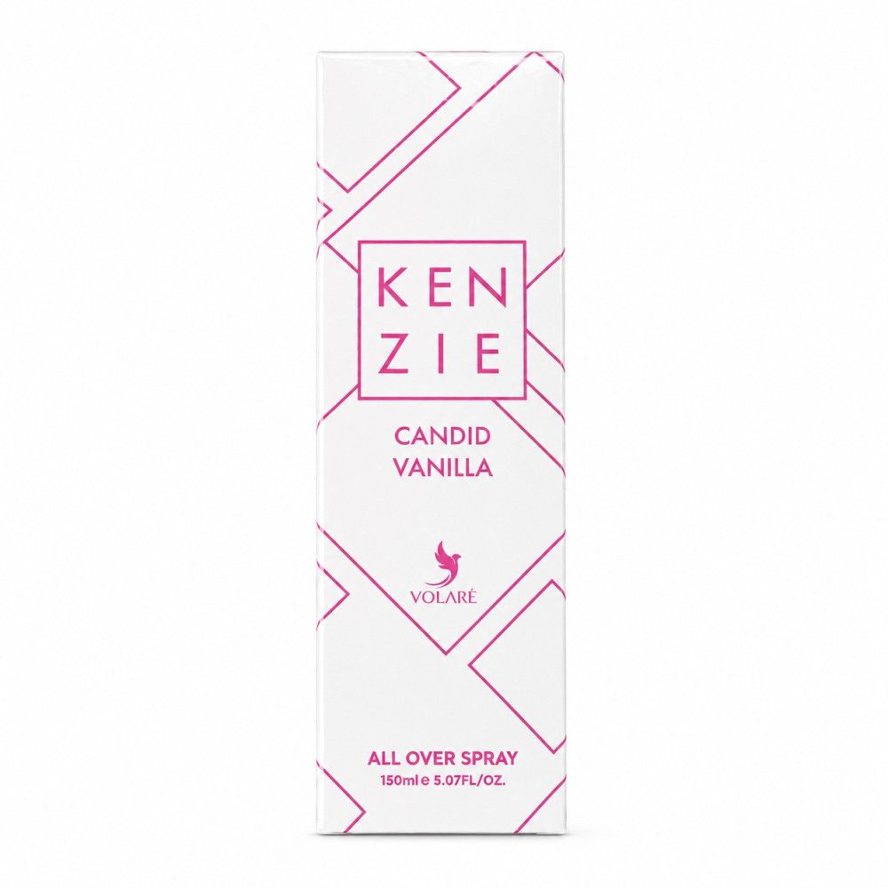 Volaré Kenzie Candid Vanilla All Over Spray 150ml Verpackung.