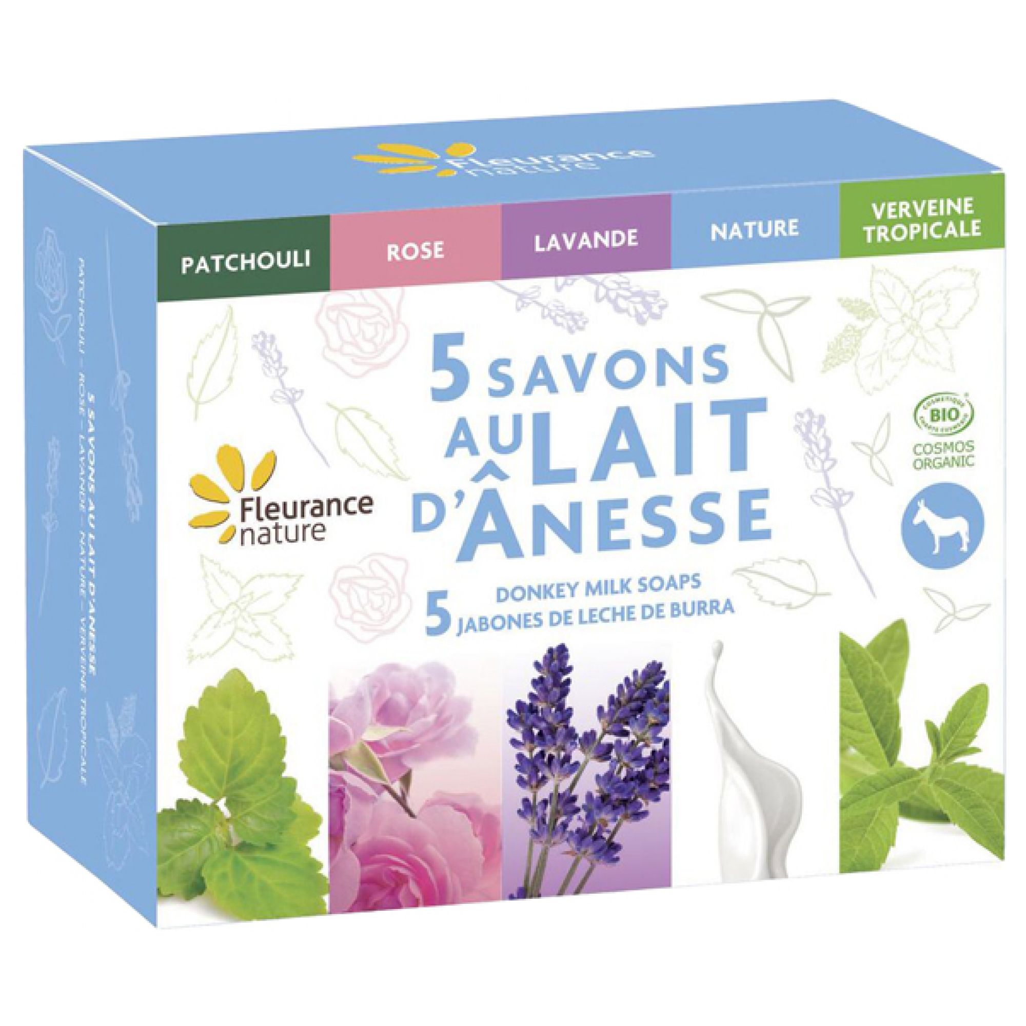 Fleurance Nature 5 Bio-Esel-Milchseife 5,7x13,6x11,1 cm