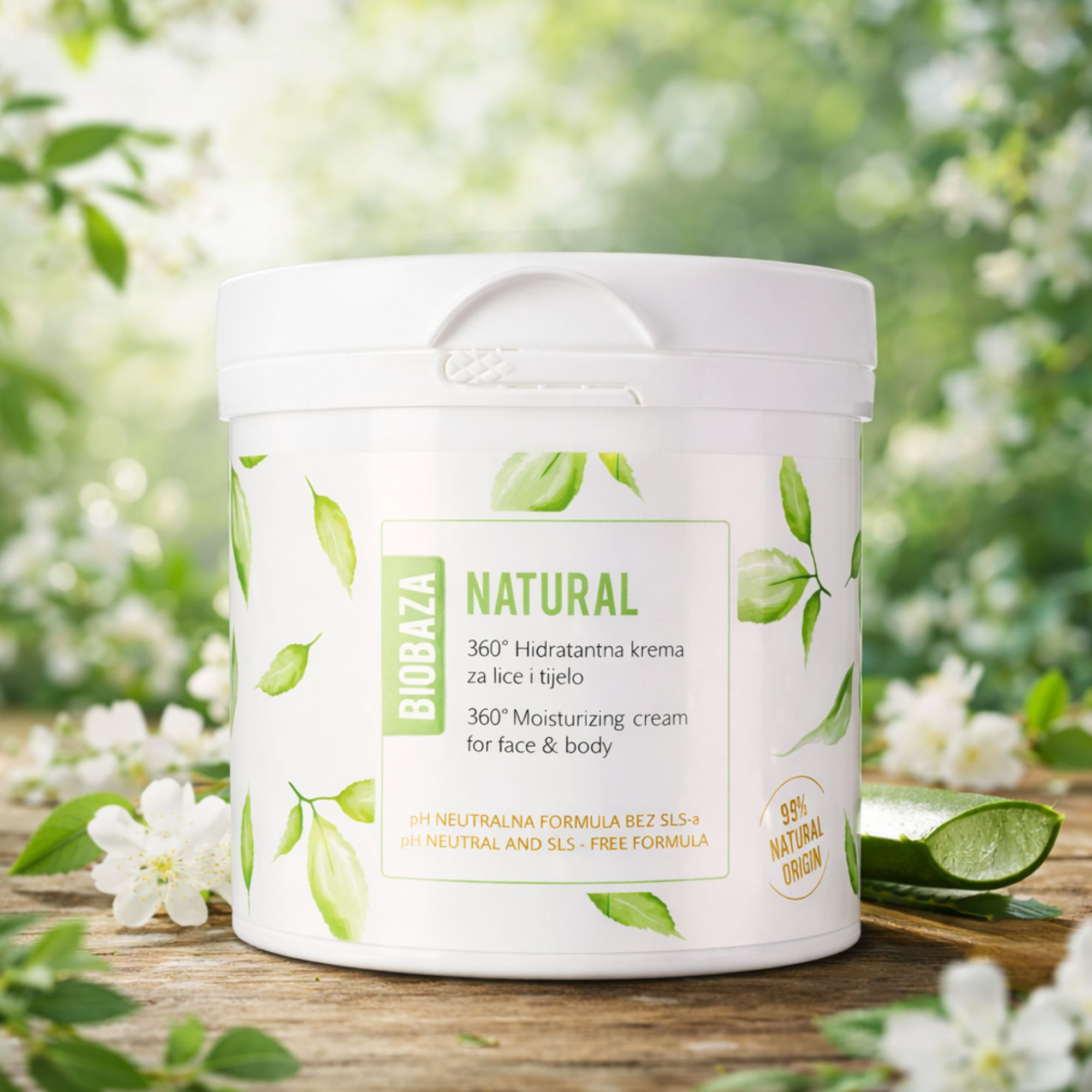 BIOBAZA Natural Universelle Pflegecreme für Gesicht und Körper