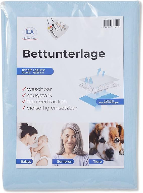 IEA Medical waschbare Bettunterlage für Inkontinenz