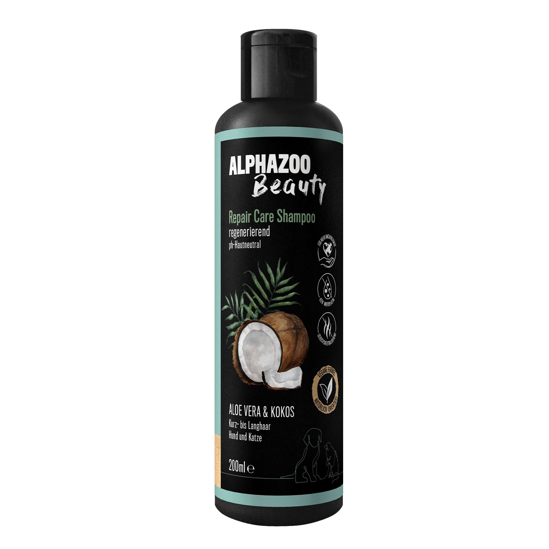 ALPHAZOO Repair Care Shampoo für Hund & Katzen