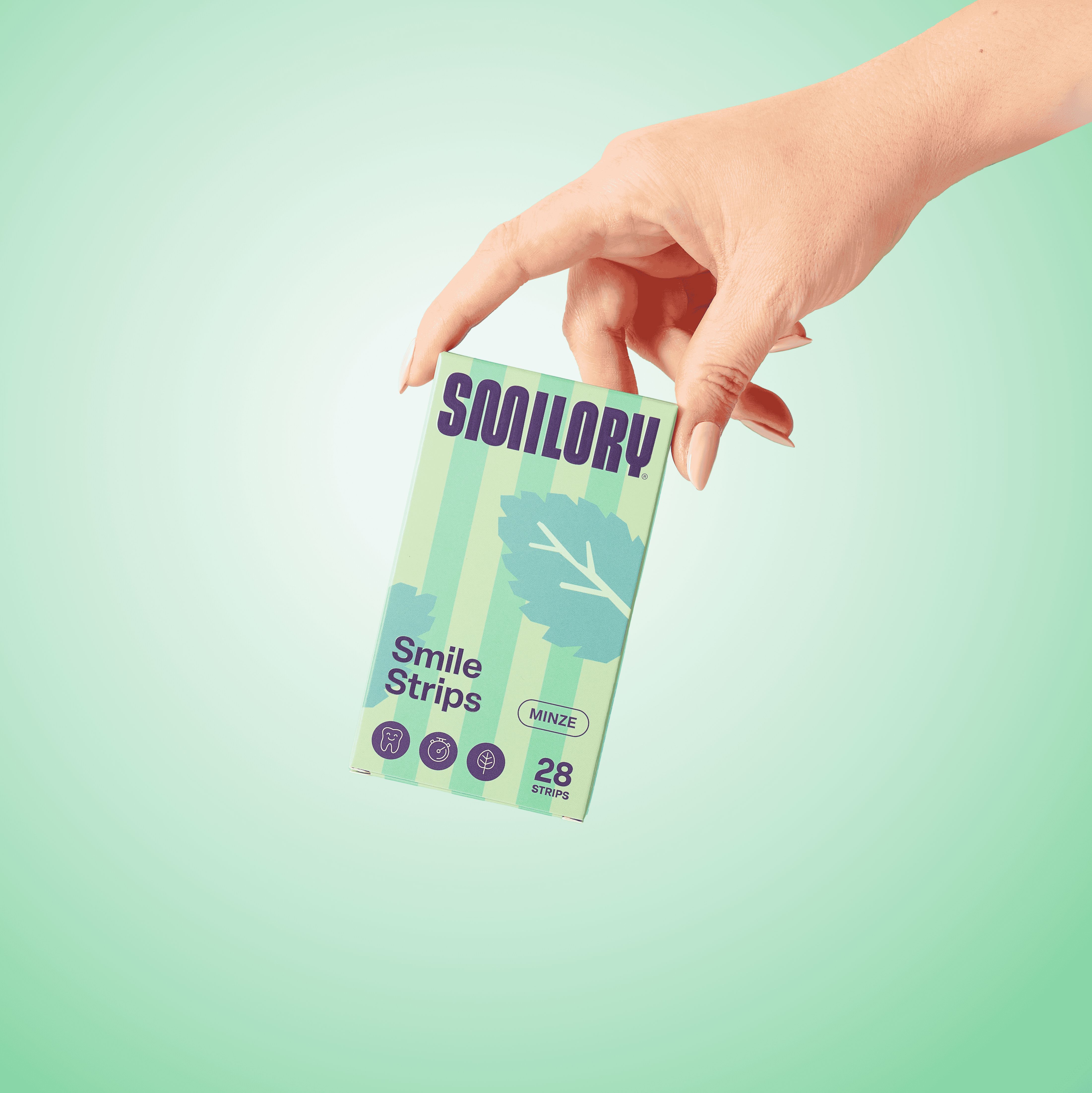 Smilory® Smile Strips - Zahnaufhellungsstreifen (Minze)