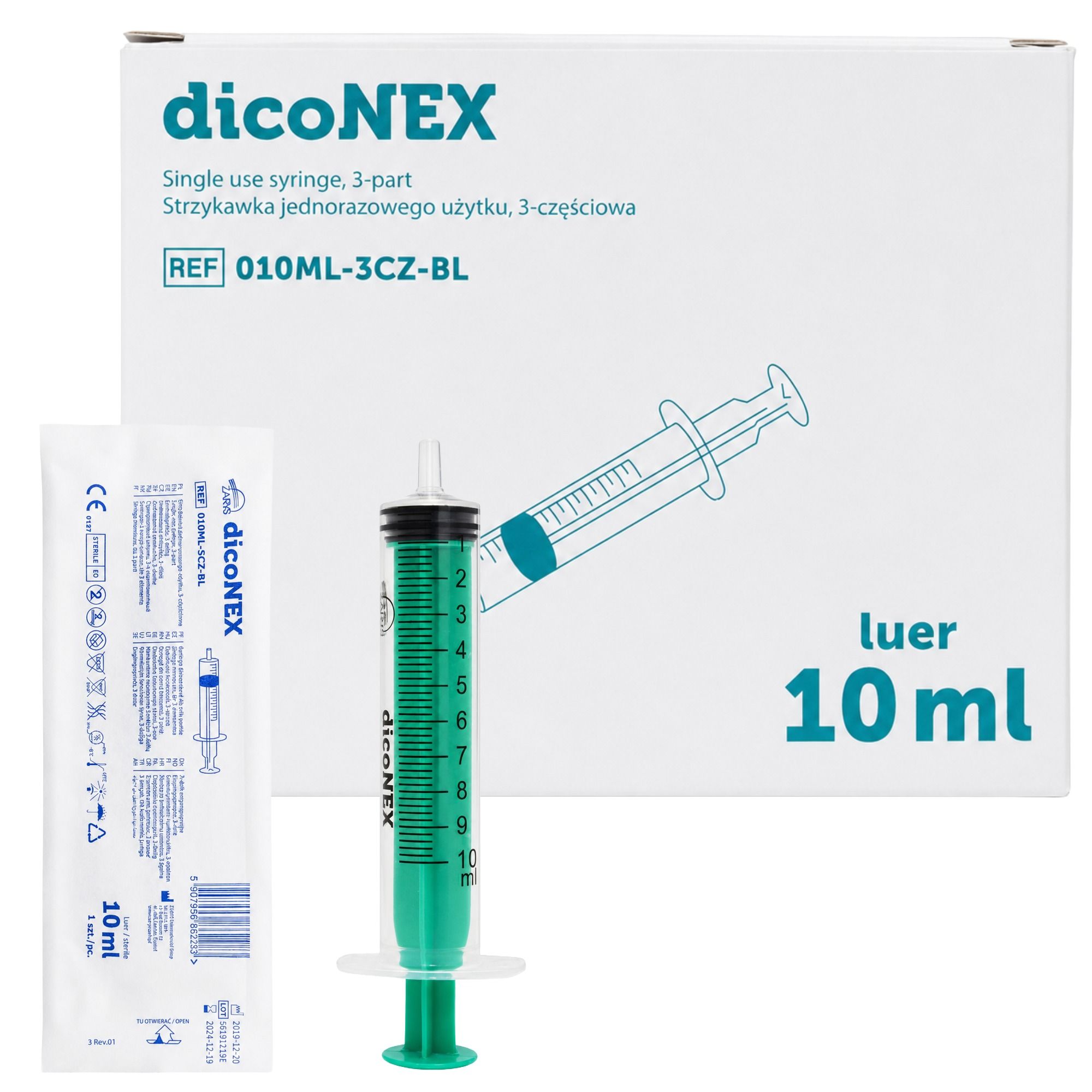 dicoNEX Einmalspritze 10 ml steril Luer-Lock 100 St