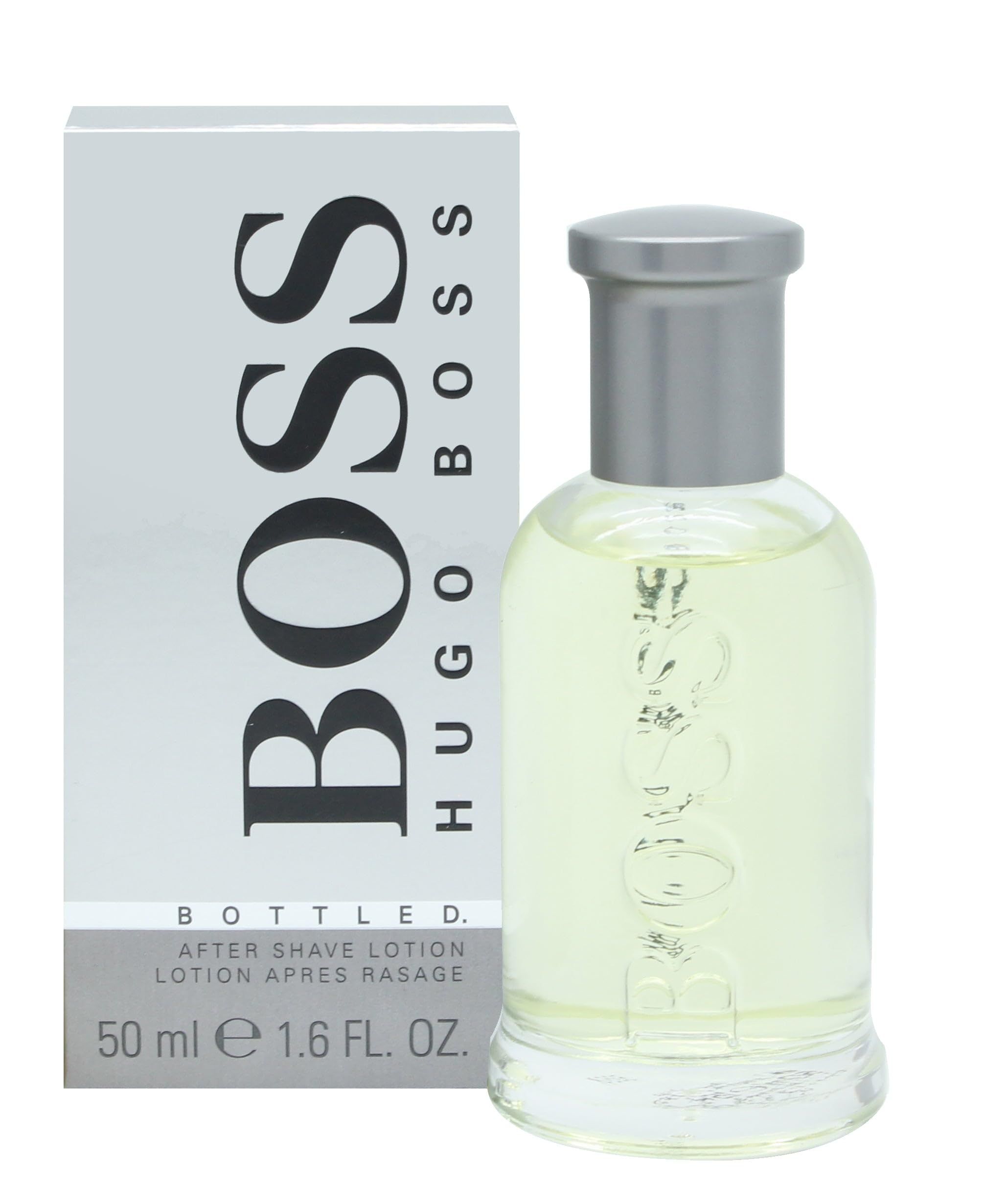 Hugo Boss Bottled After Shave Lotion 50ml und silberne Box.