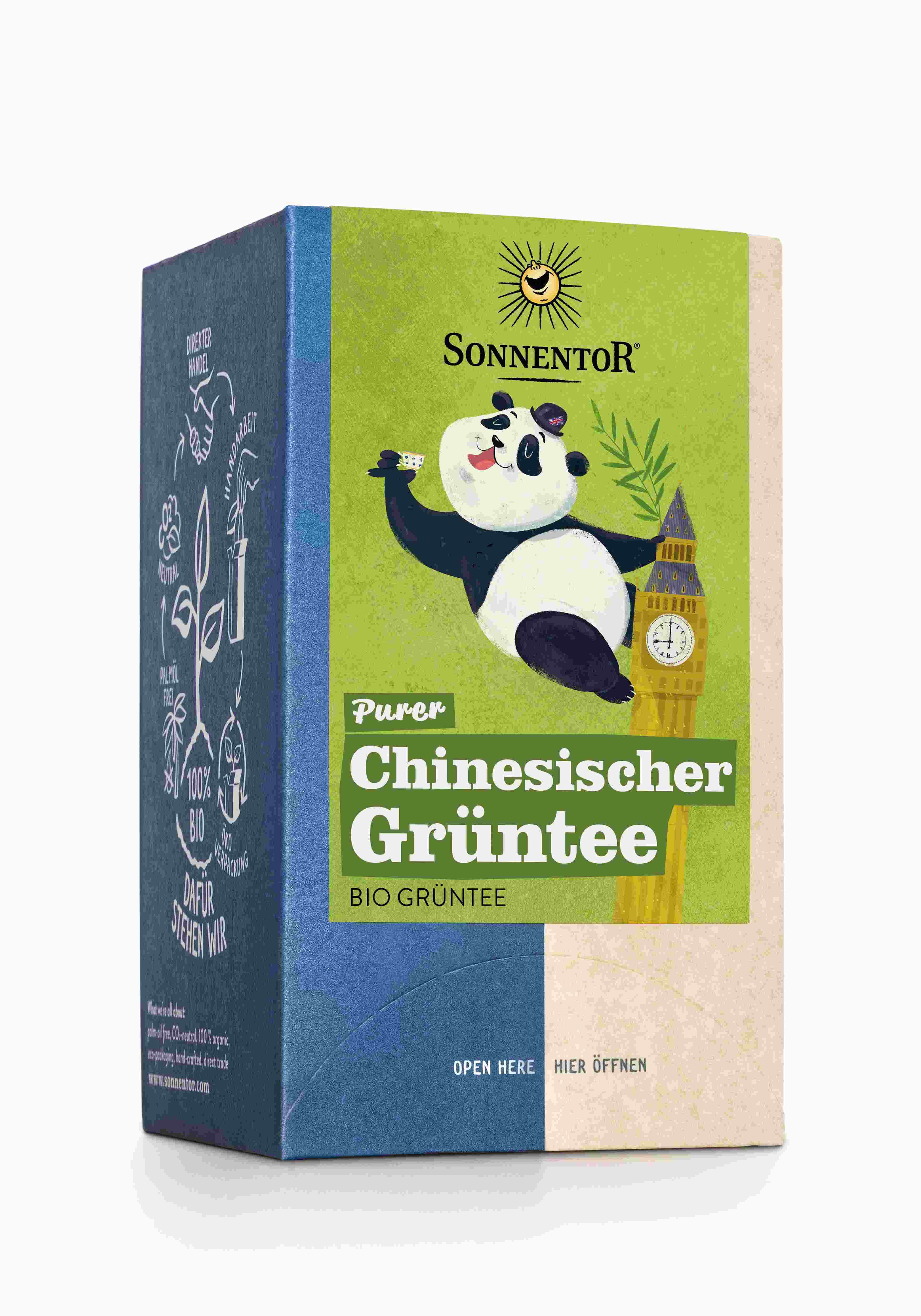 SonnentoR® Purer Chinesischer Grüntee bio Doppelkammerbeutel 27 g