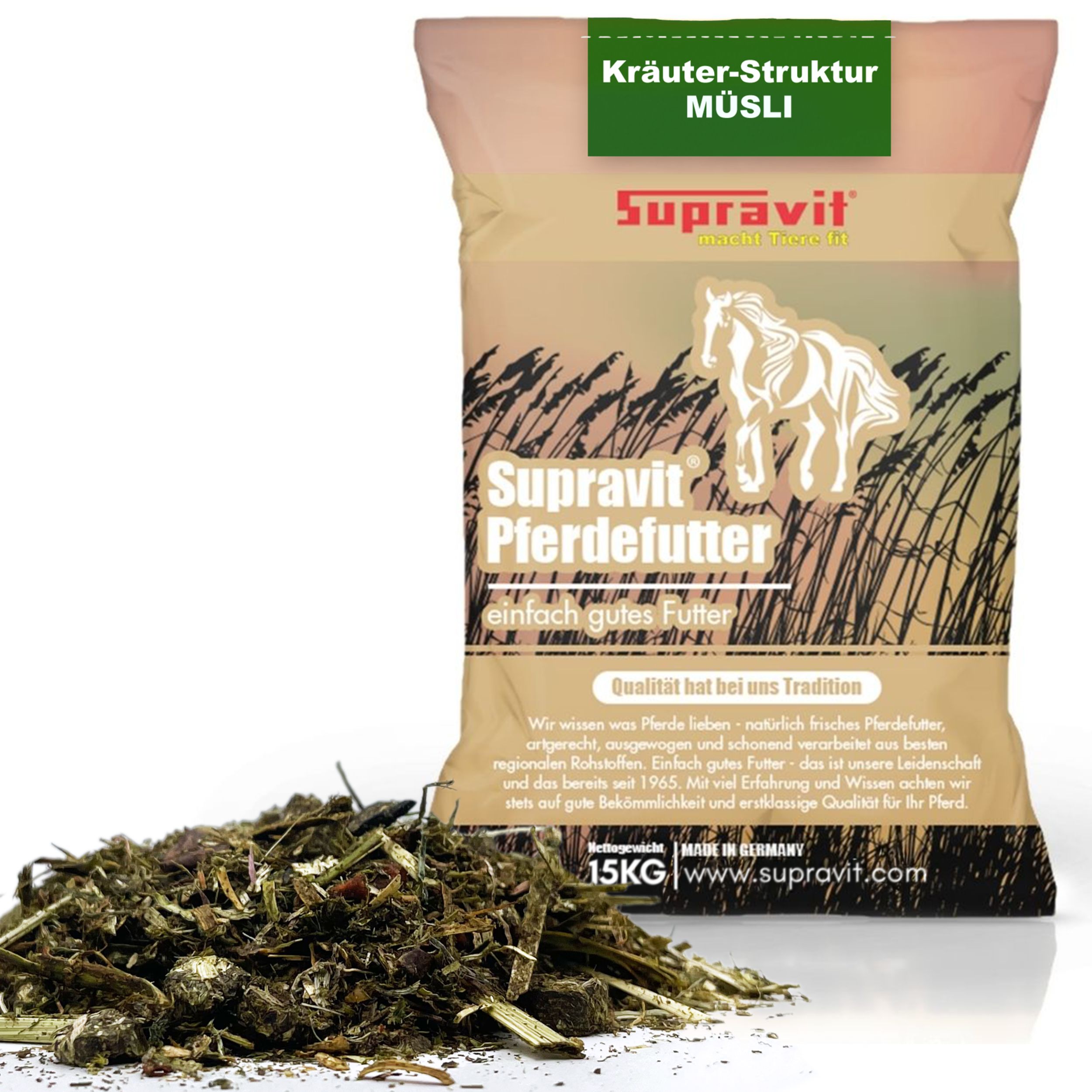 Supravit Pferdefuttermüsli Mash 15 kg