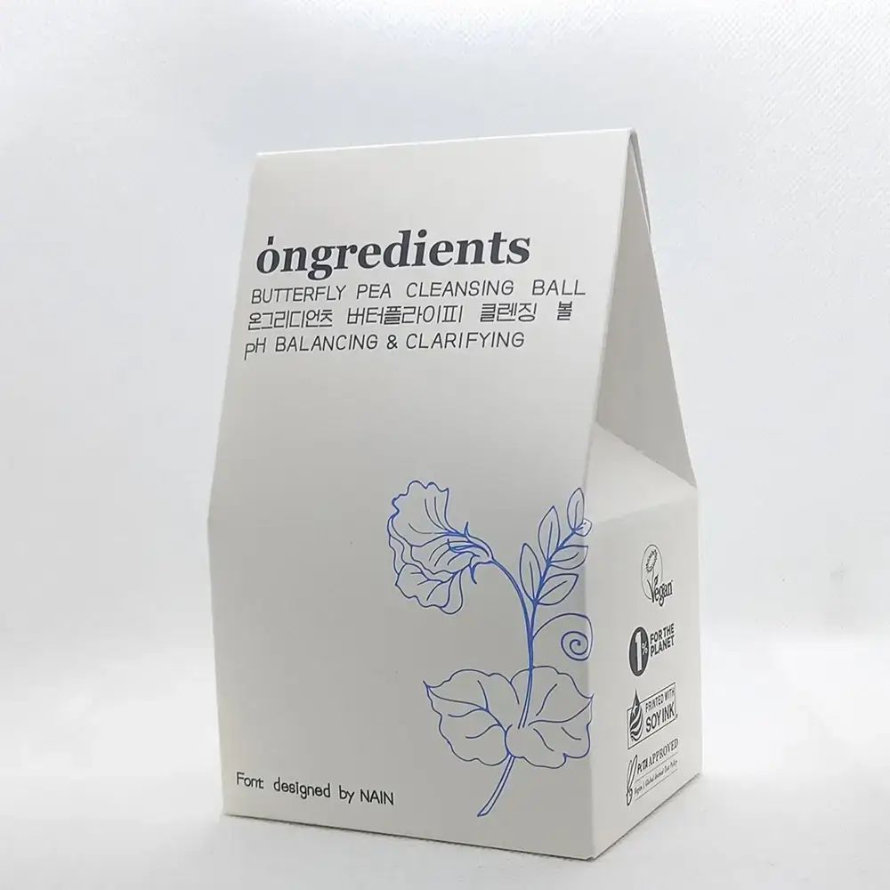 ONGREDIENTS Butterfly Pea Cleansing Ball Gesichtspflege