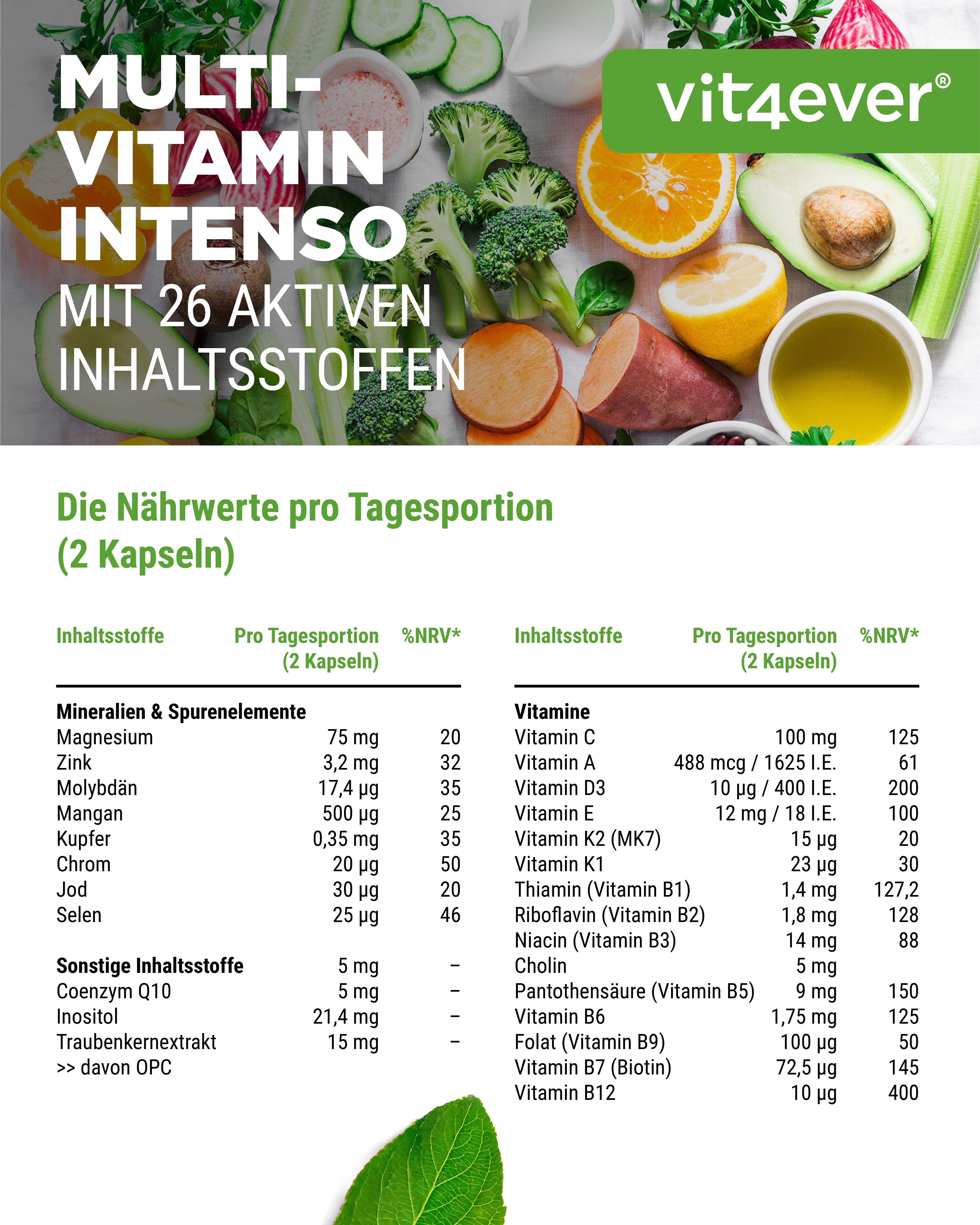 vit4ever Premium Multivitamin Intenso