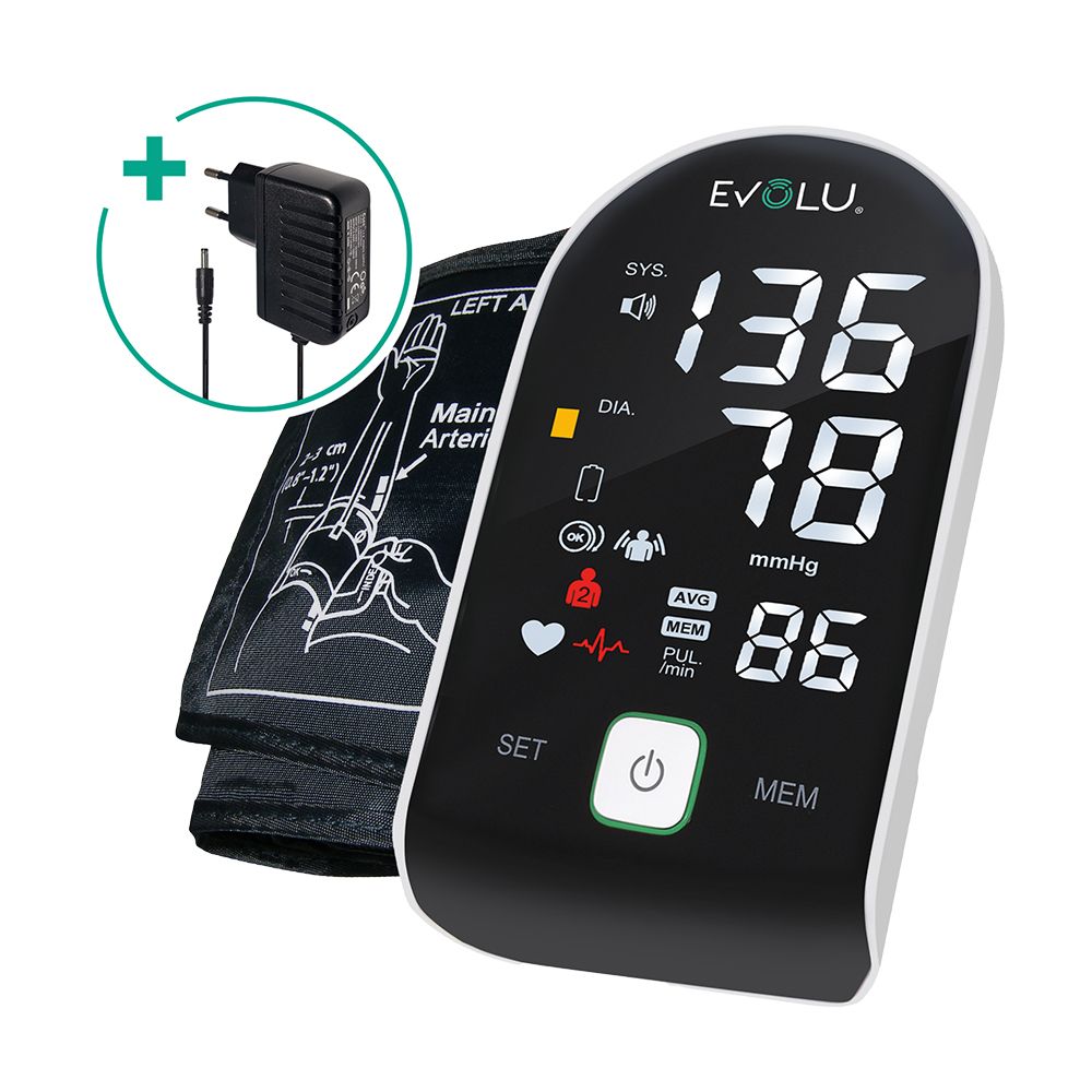 INTELLIGENT Oberarm-Blutdruckmessgerät Black Edition