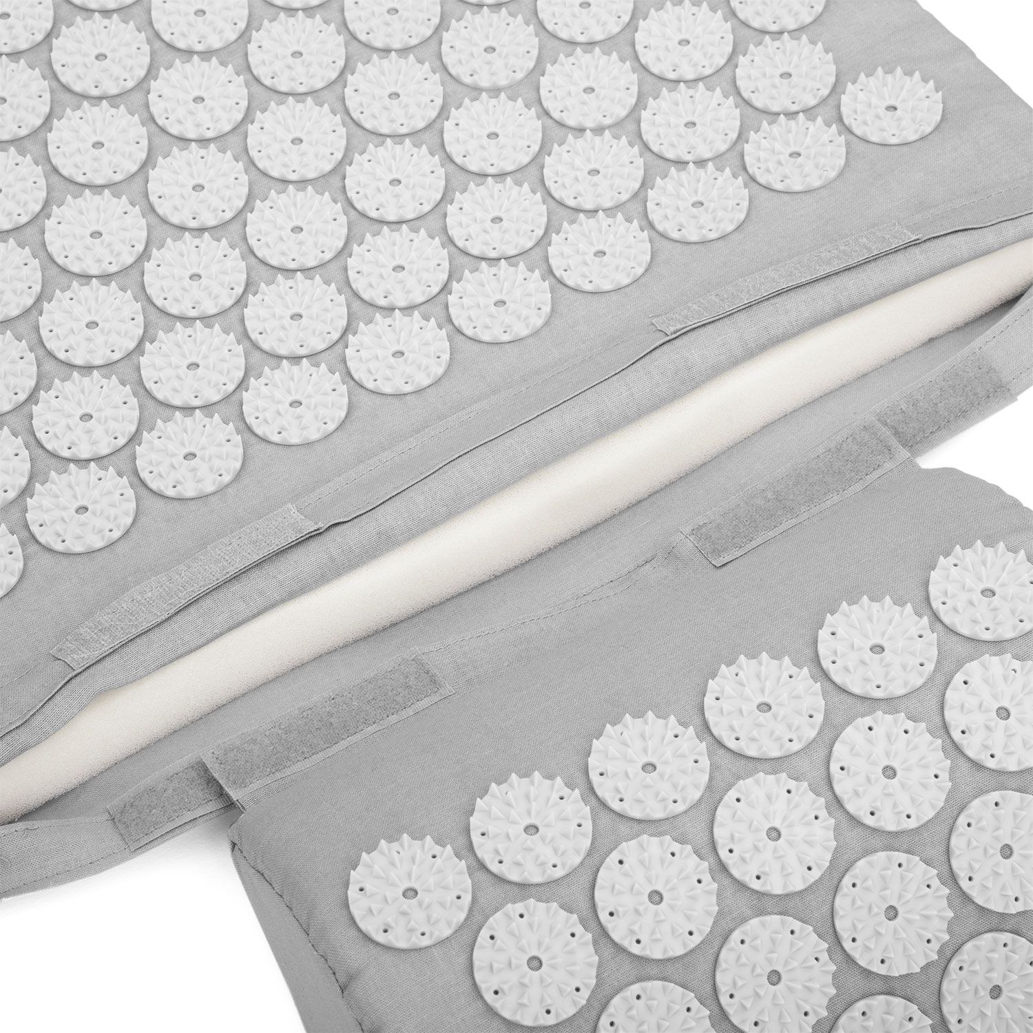 bodhi Vital Akupressur-SET XL steingrau: Akupressur-Matte mit Kissen und Tasche