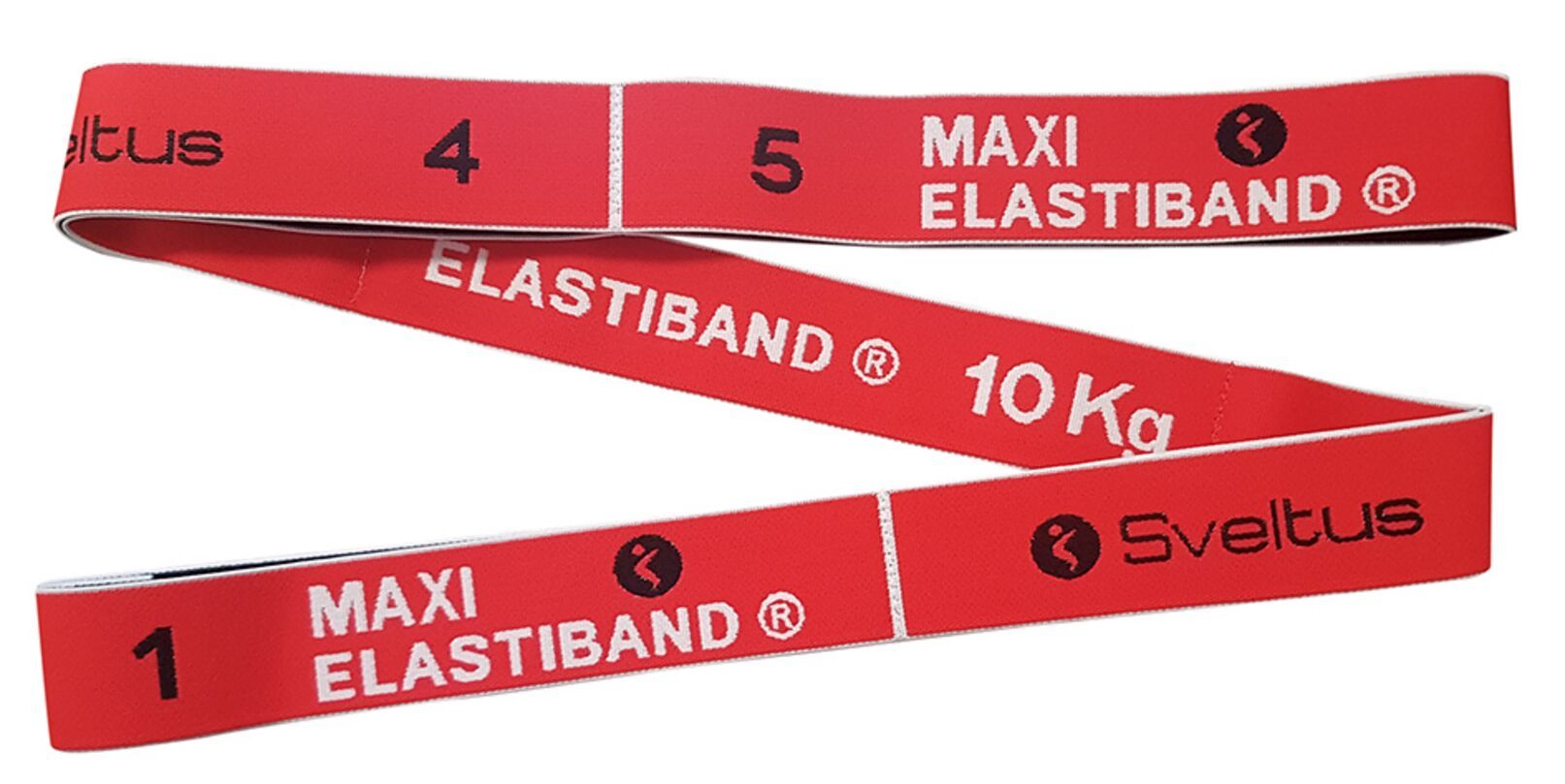 Élastiband Sveltus 7kg Orange - Bande élastique Fitness 80cm Avec 8 Poignées - Lavable