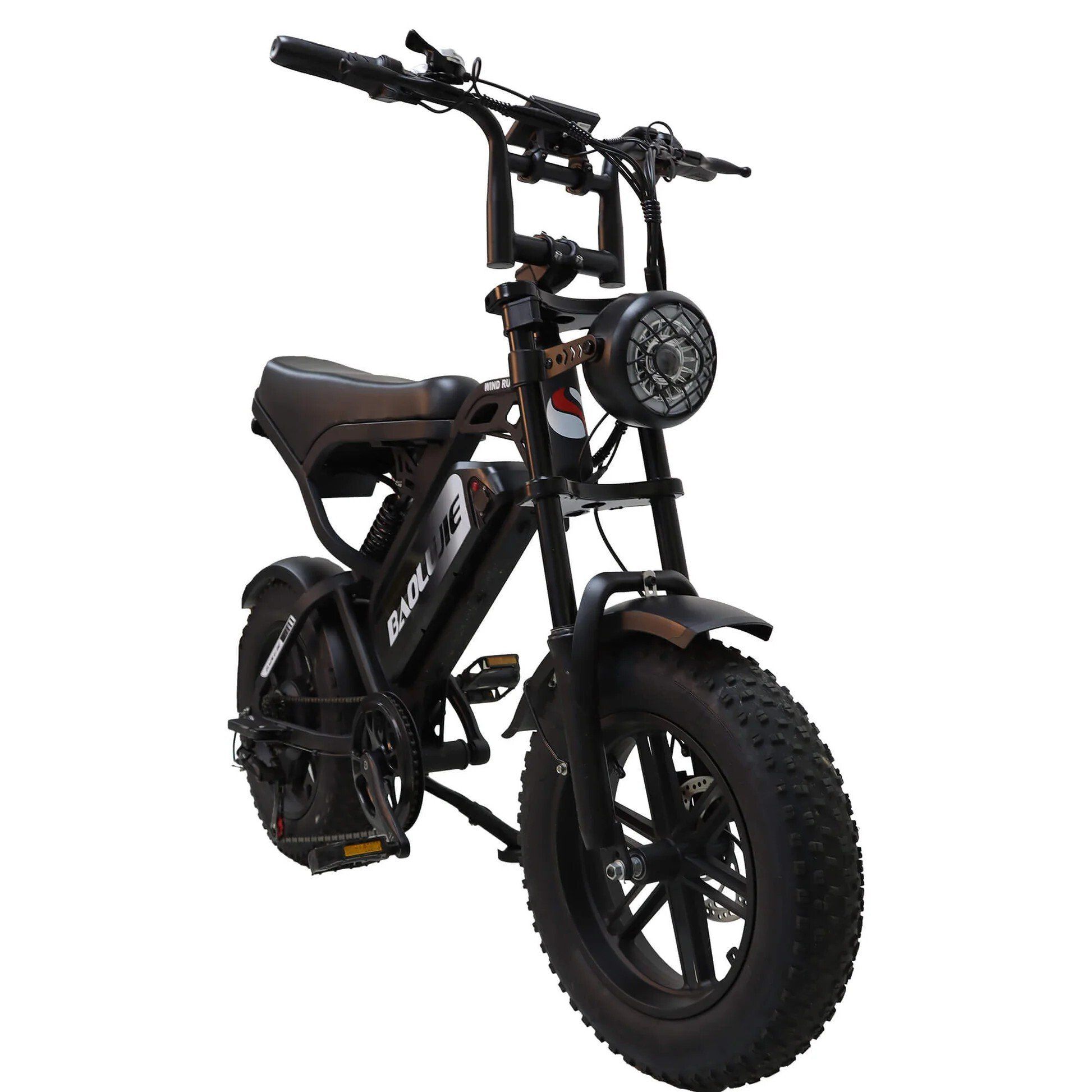 BAOLUJIE F2 E-Bike mit Vollfederung, 48 V 13 Ah, 16" x 4,0"