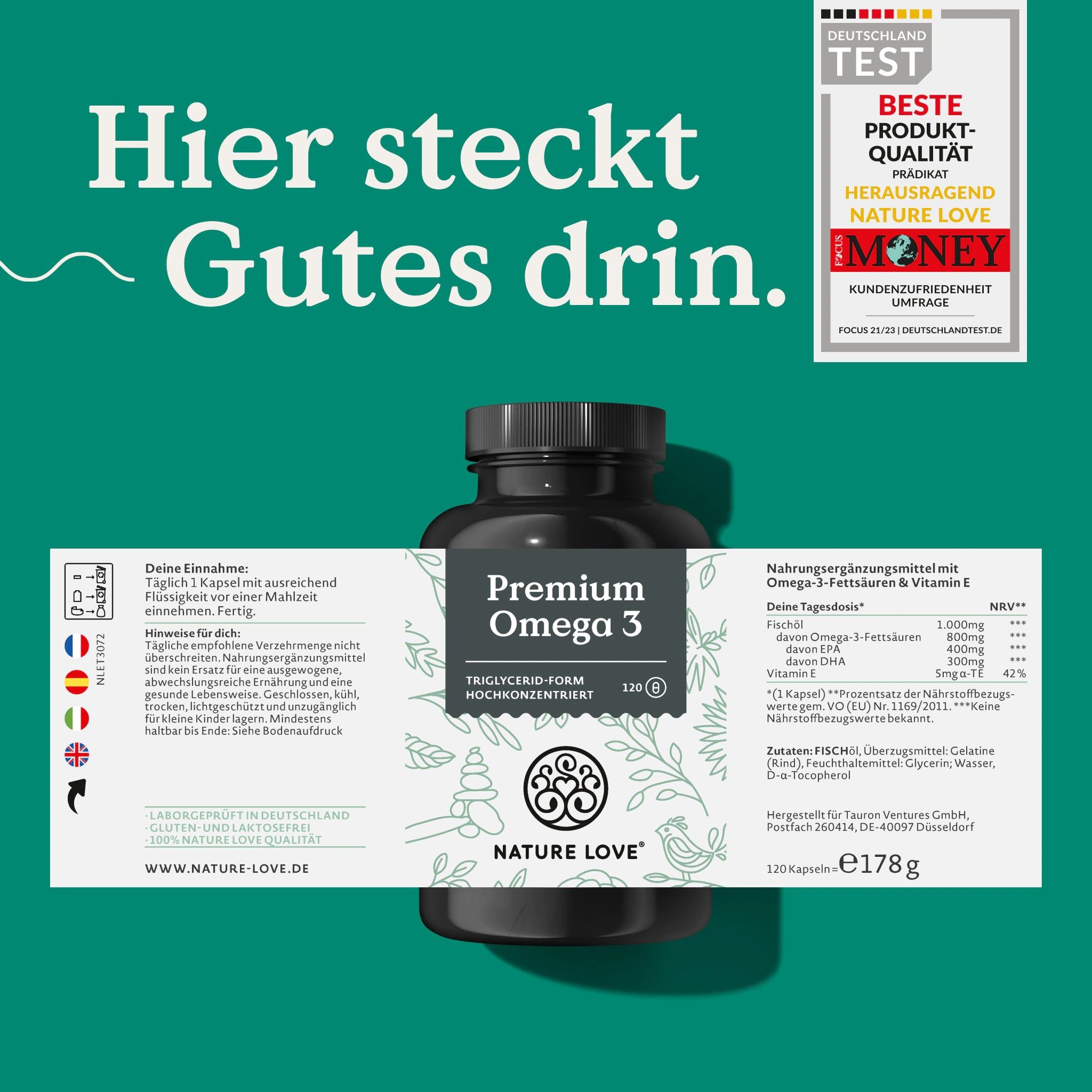 NATURE LOVE® Premium Omega 3