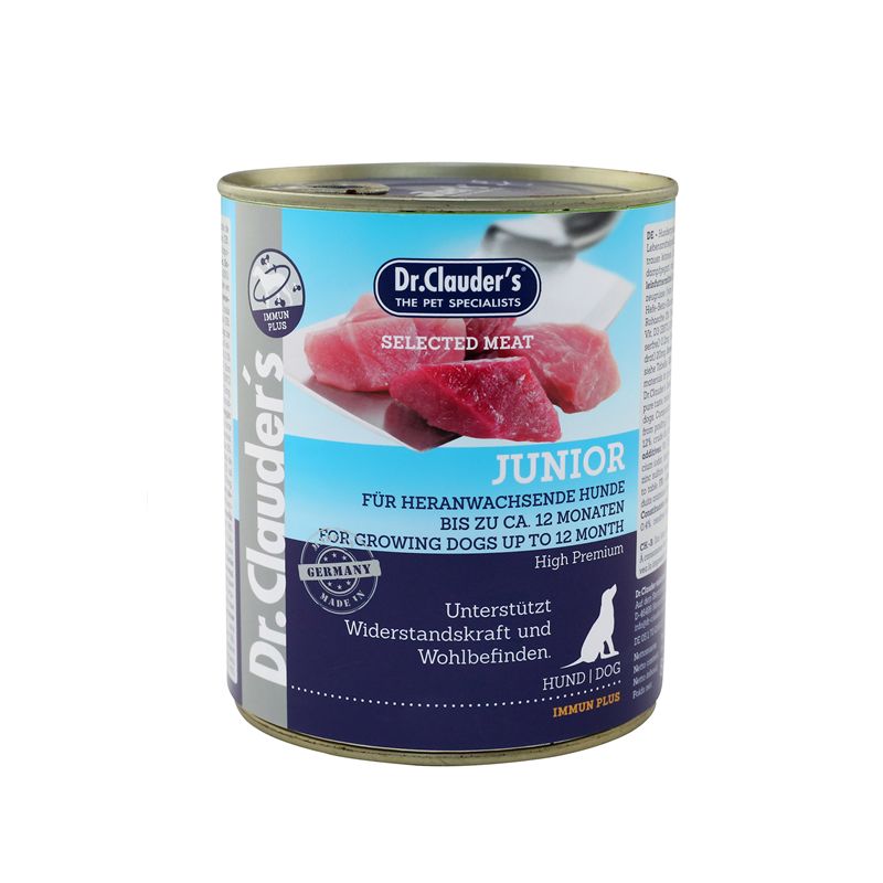 Dr. Clauder's Hunde Nassfutter Dose Selected Meat Junior 4800 g