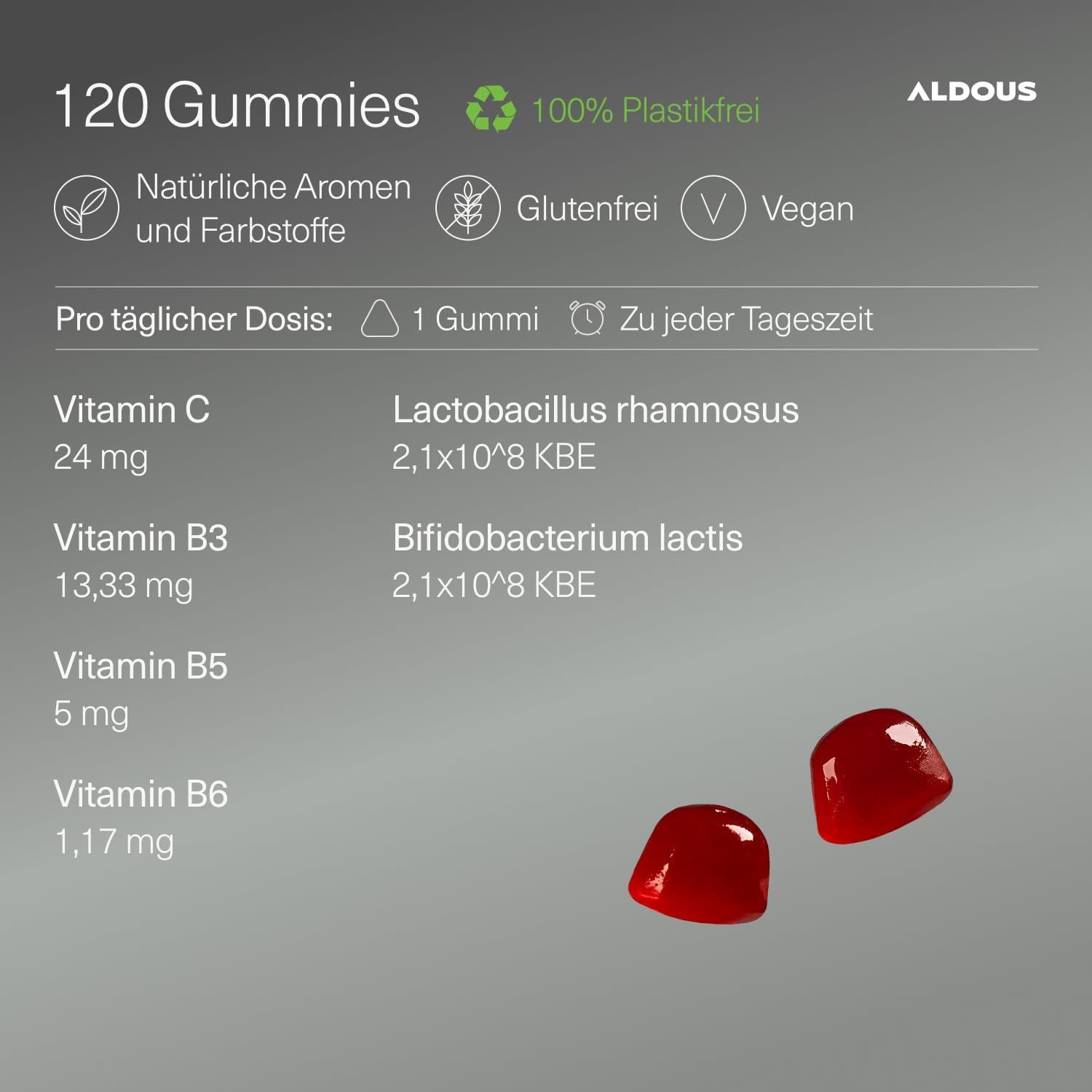 Aldous Probiotika Darmsanierung Gummi