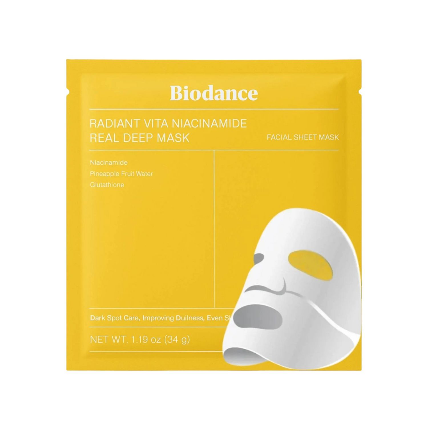Biodance Radiant Vita Niacinamide Real Deep Mask 1 St Maske