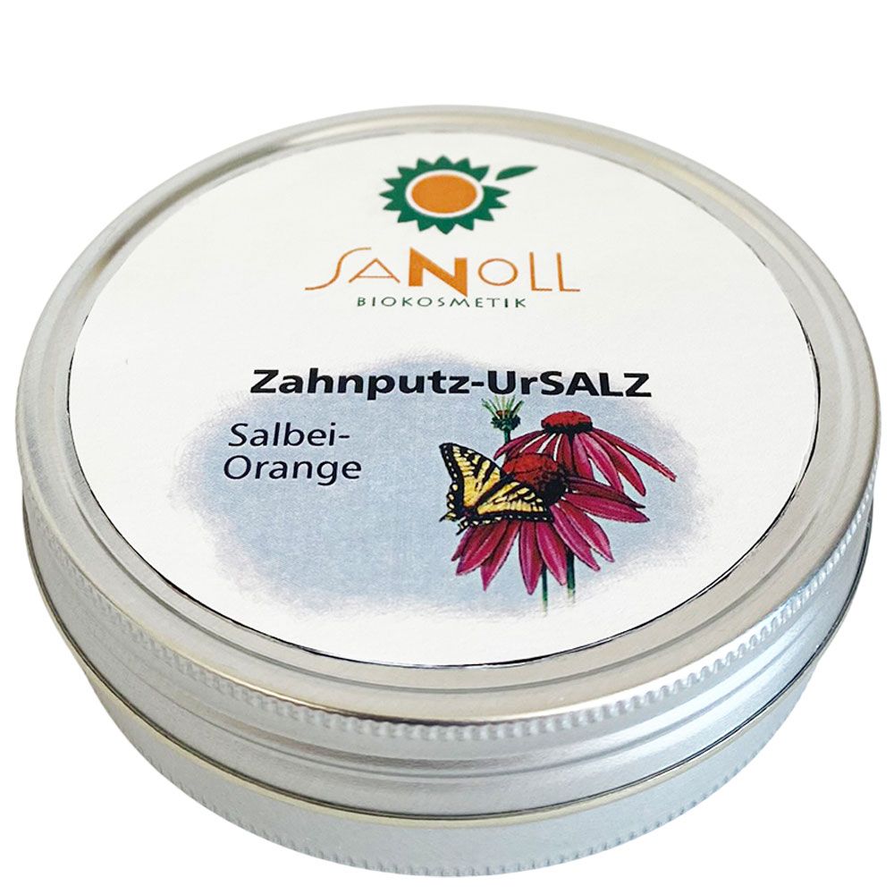 Sanoll Zahnputz-UrSALZ Salbei-Orange 50 g