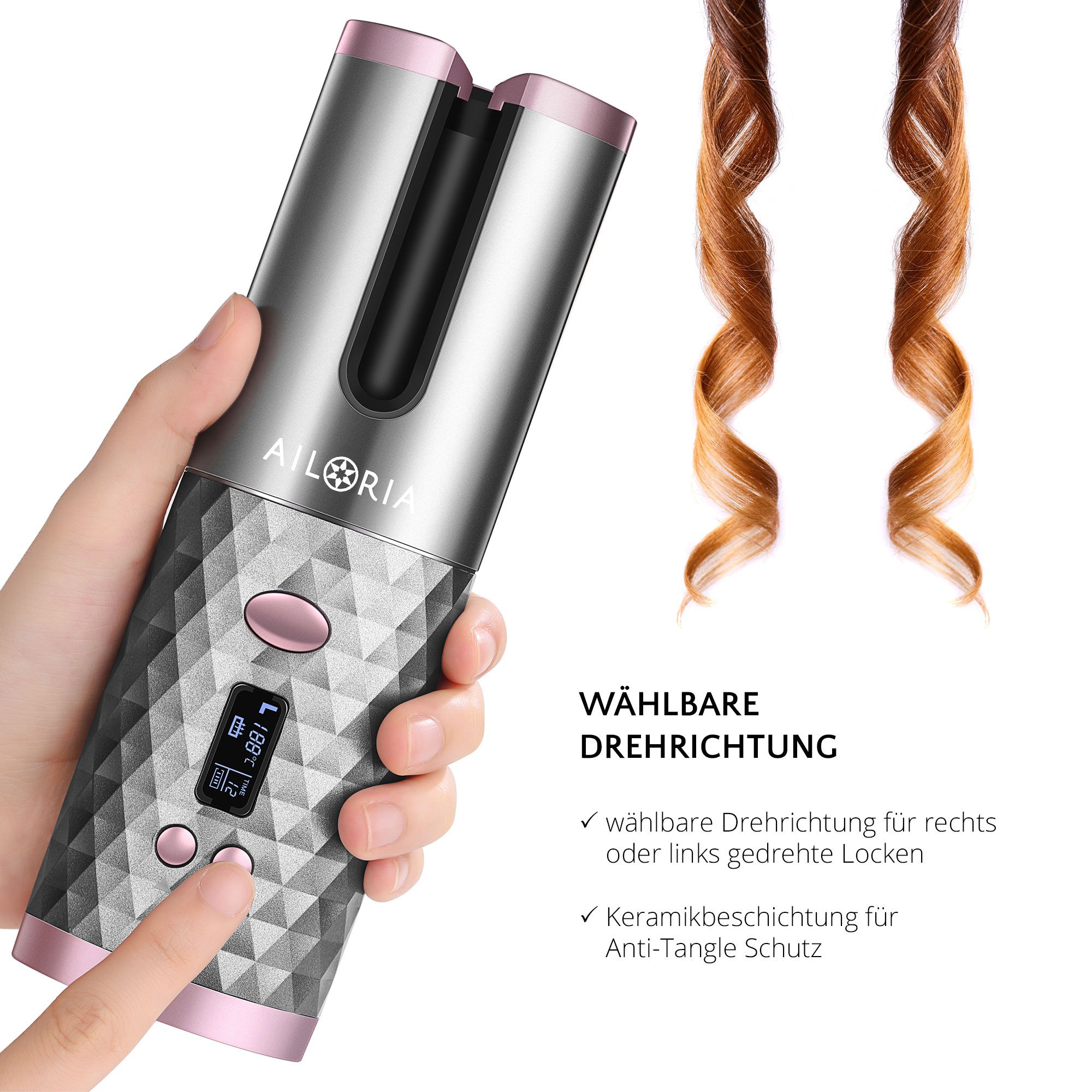 AILORIA REVOLUTIONNE Kabelloser Auto-Curler