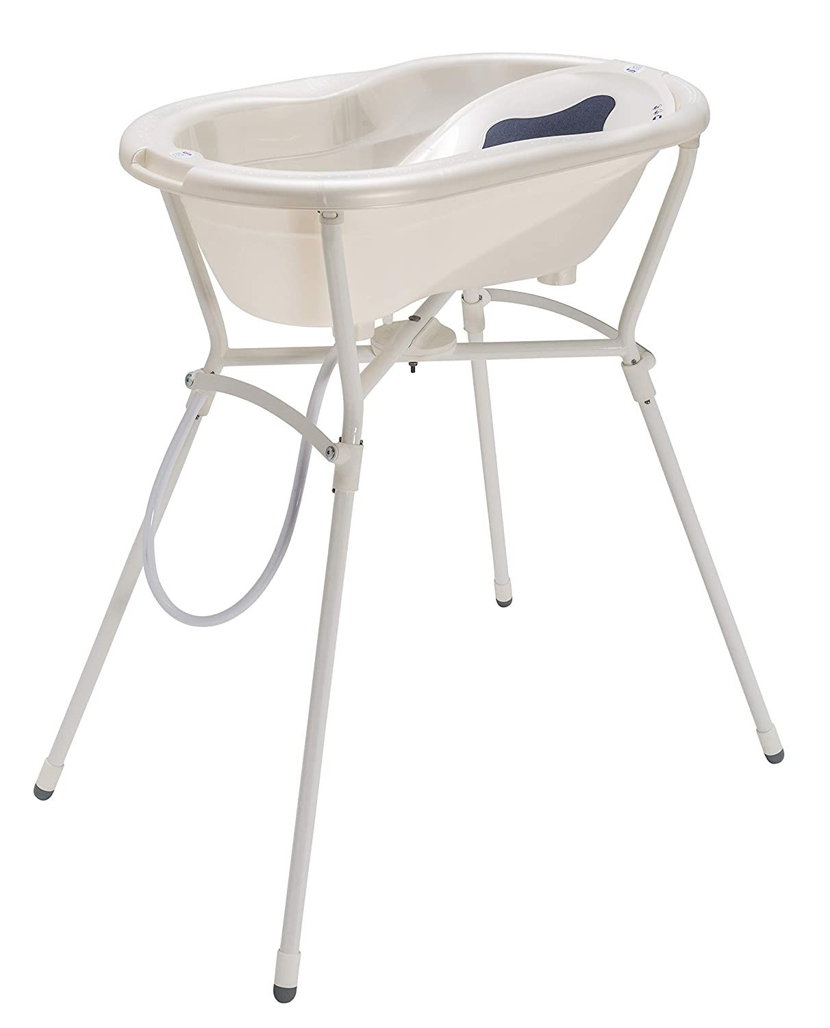 Rotho Babydesign Komplett-Badeset mit Wanne und Klapp-Ständer, 0-12 Monate, Max 25kg