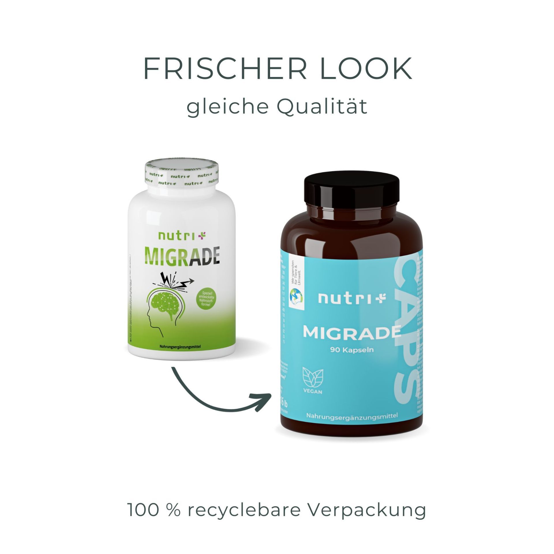 Nutri+ Migrade - pflanzliche Kapseln 90 St