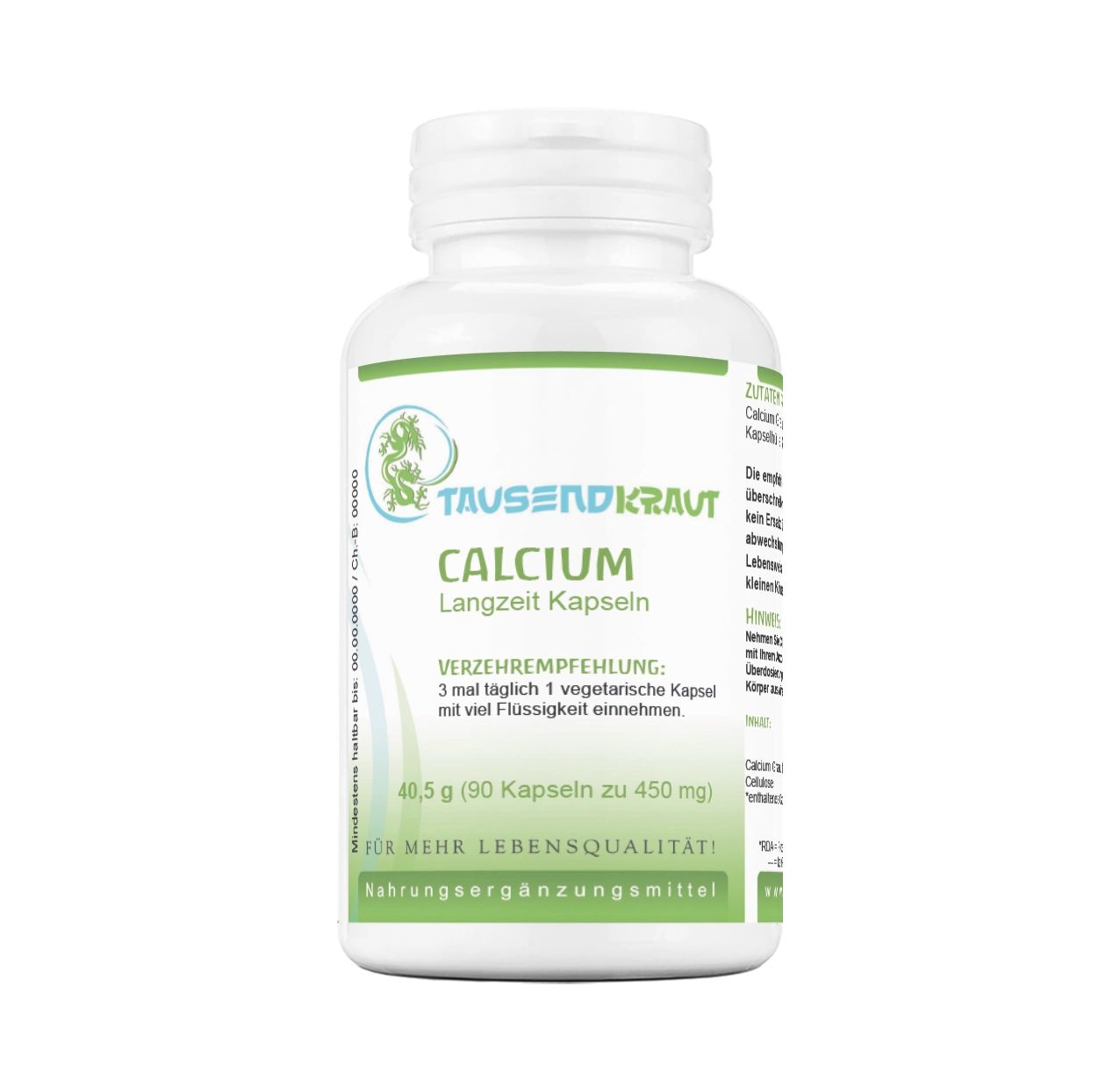 Tausendkraut Calcium Langzeit Kapseln 90 St