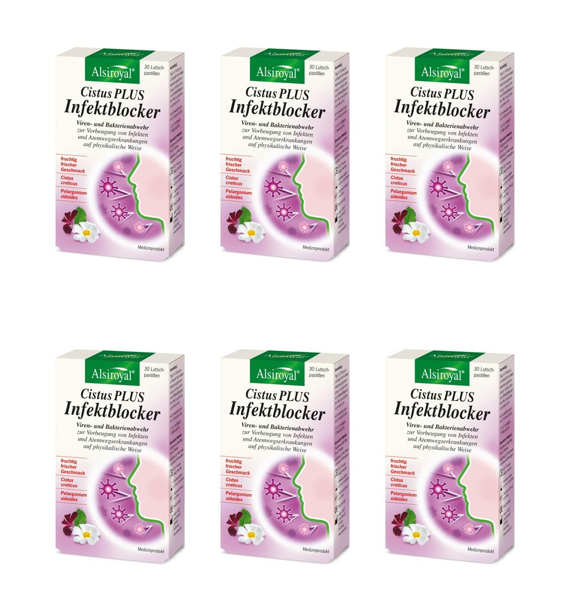 6x Alsiroyal Cistus Plus Infektblocker 6x30 Tabletten