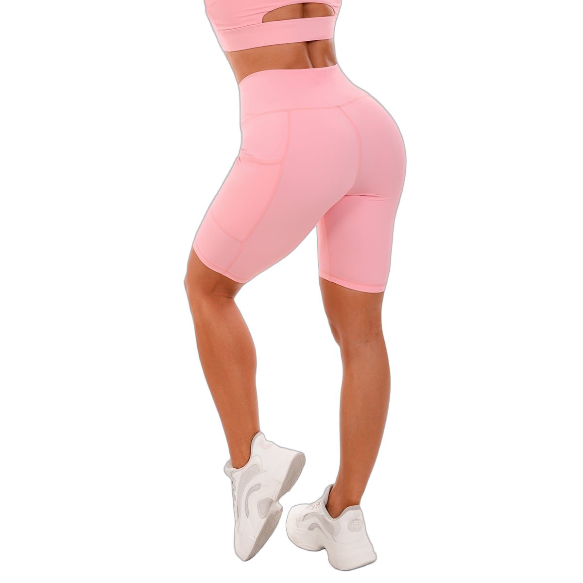 GymBeam Biker Shorts Damen Slim mit Taschen in Pink