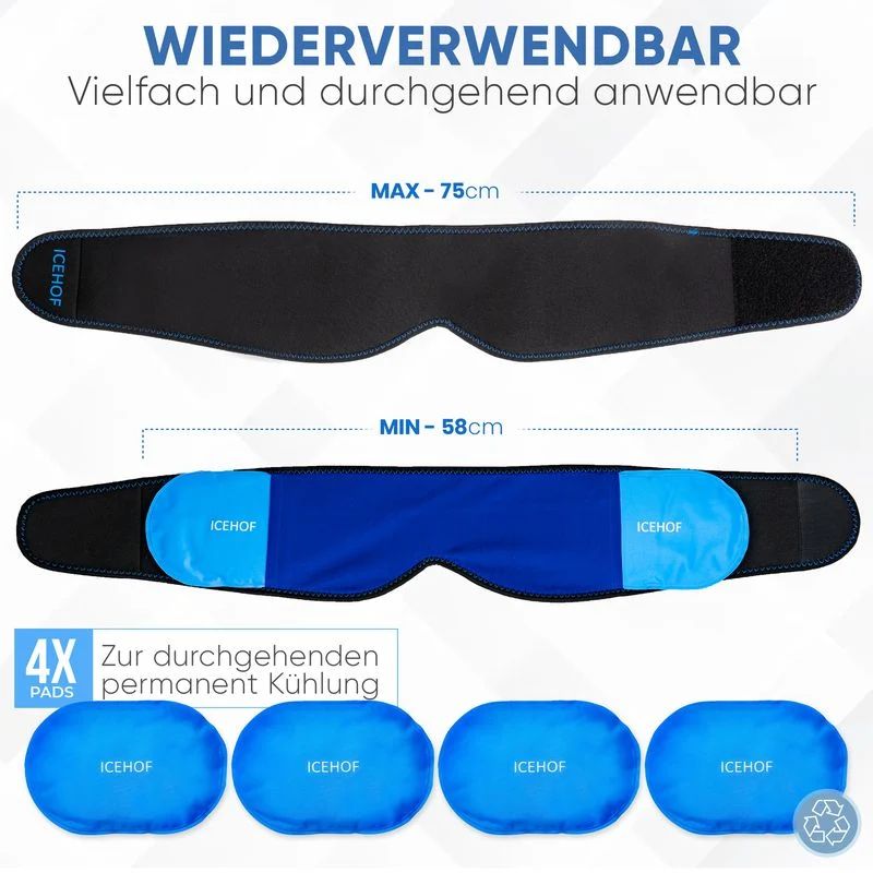 Kühlpack mit Thermogel für Wärme- und Kältetherapie.