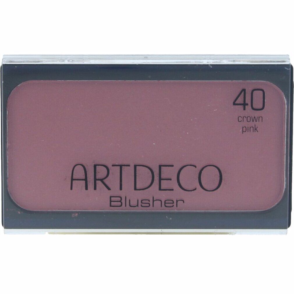 ARTDECO Blusher in rechteckiger Verpackung. Rosa Farbton. Aufschrift: 40 crown pink.