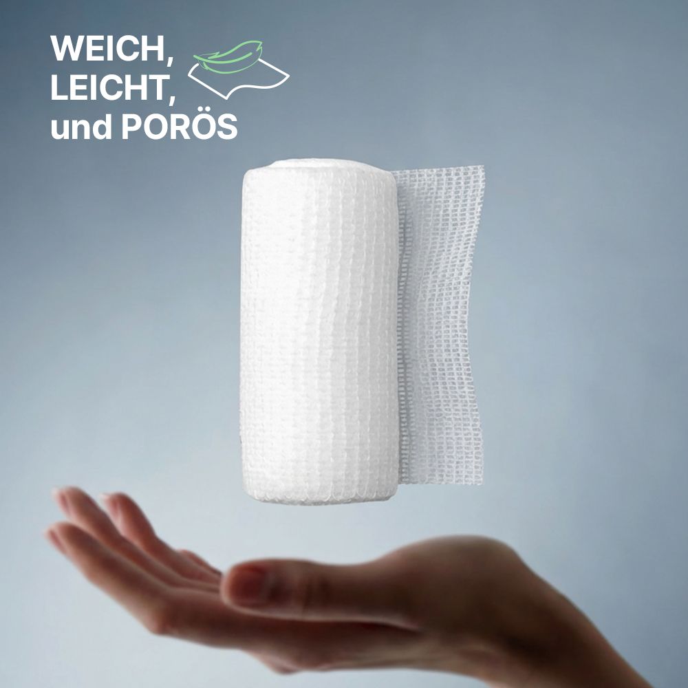 Medrull Ultra-Crepp elastische, anpassungsfähige Bandage / Mullbinde 6cm x 4m