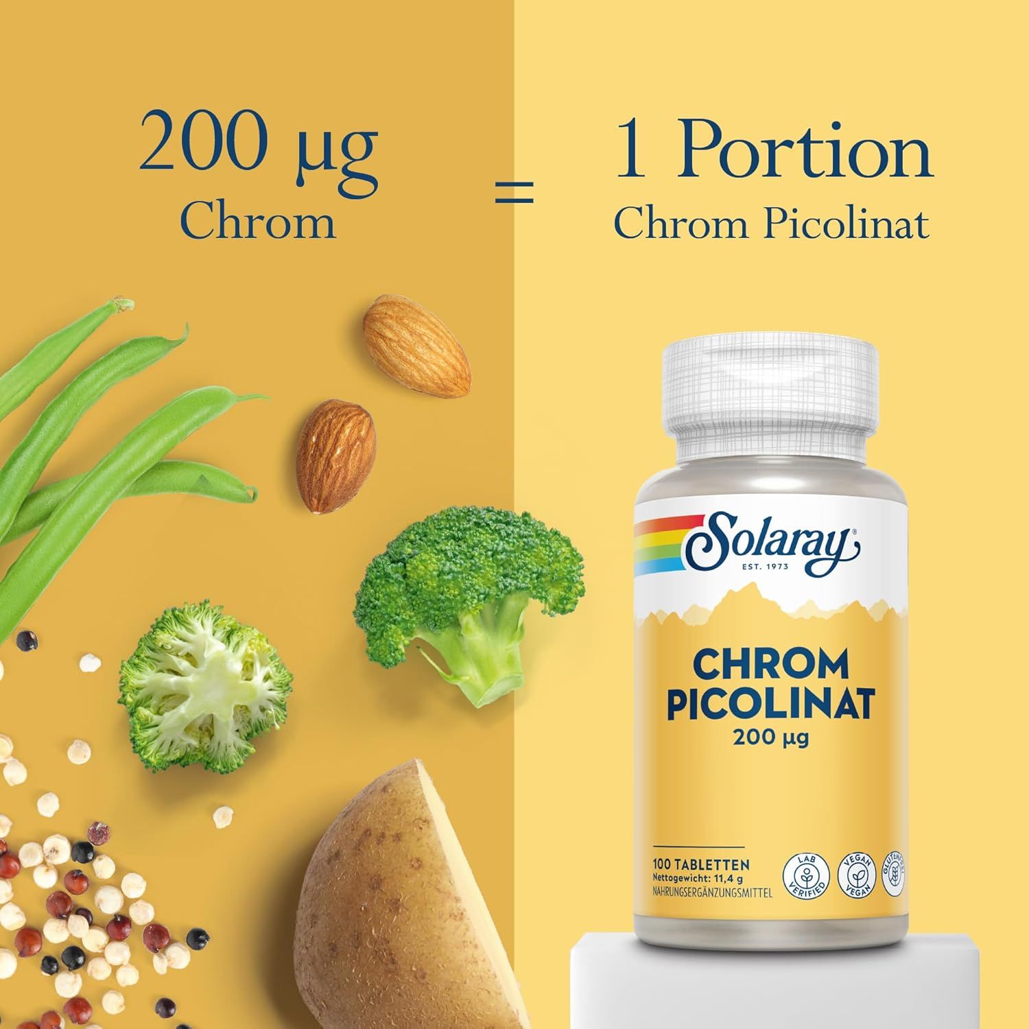 Solaray Chrom Picolinat Tabletten