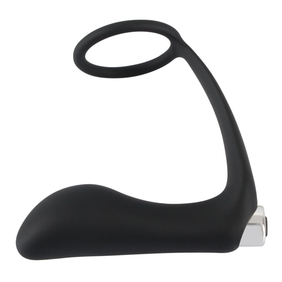 Penisring mit Vibro-Analplug | Mit 10 kraftvollen Vibrationsmodi | Black Velvets