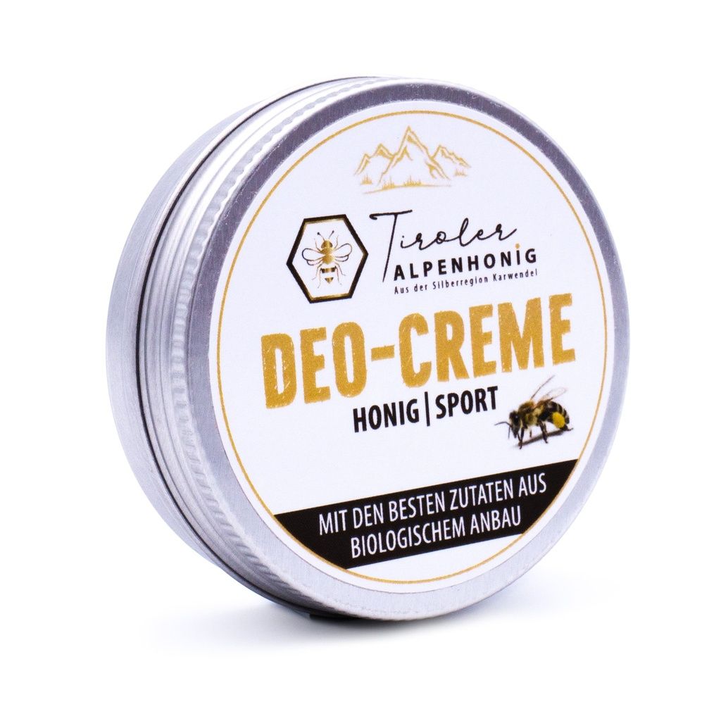Deocreme Honig Sport von Tiroler Alpenhonig