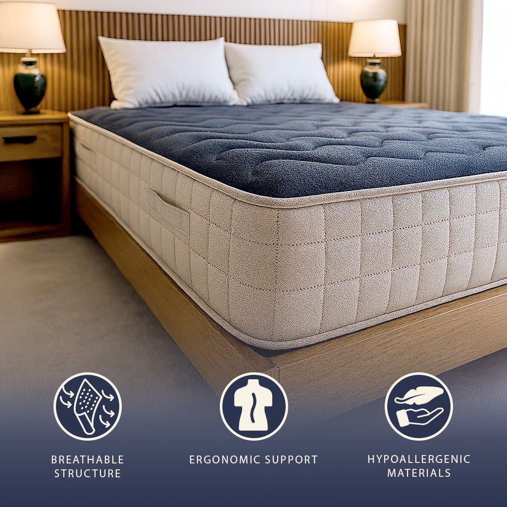The White Stone Matratze 90x200 cm aus Memory Foam | Höhe 22 cm