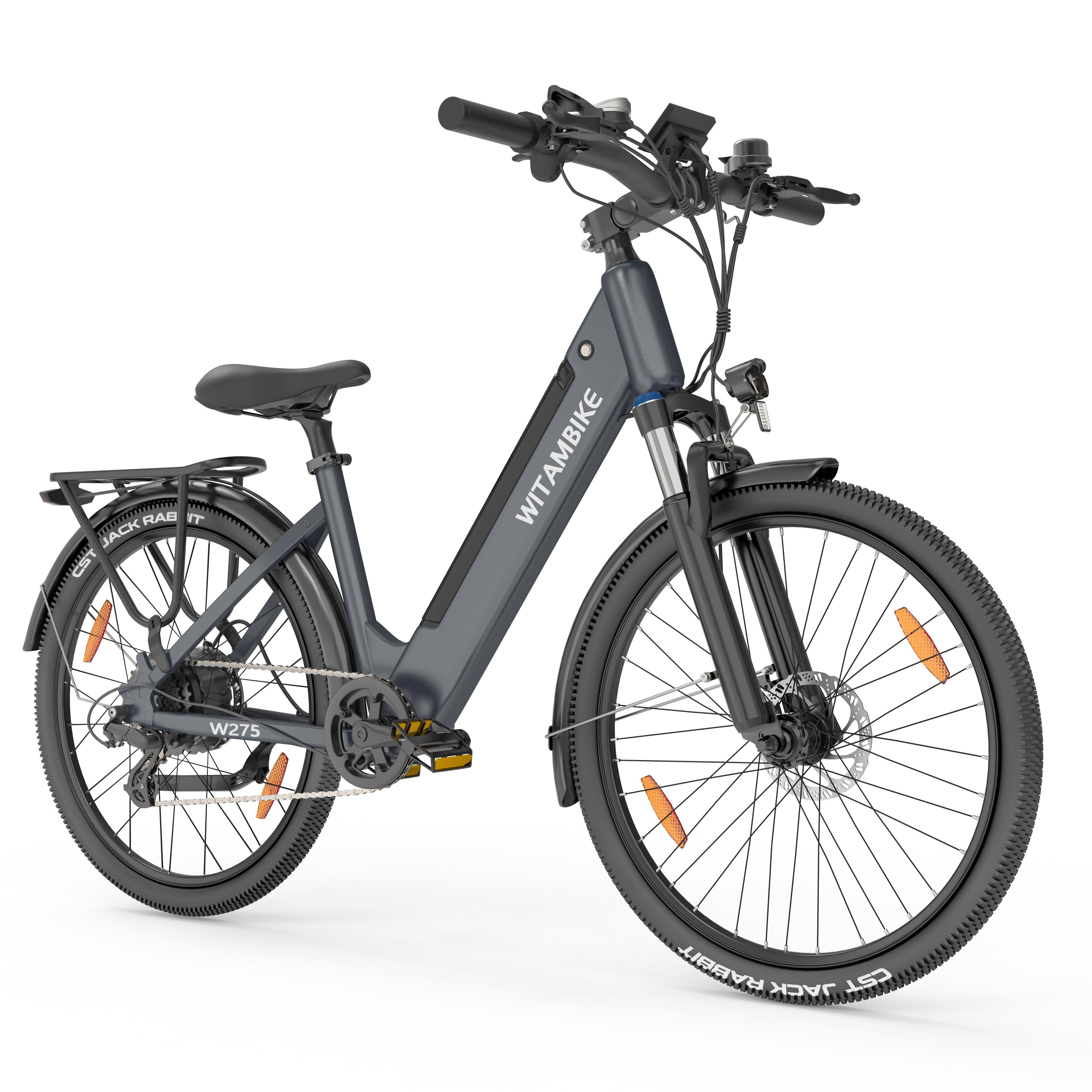 WITAMBIKE W275 E-Bike für Pendler, 36V 13Ah, 27,5" x 2,10 Reifen