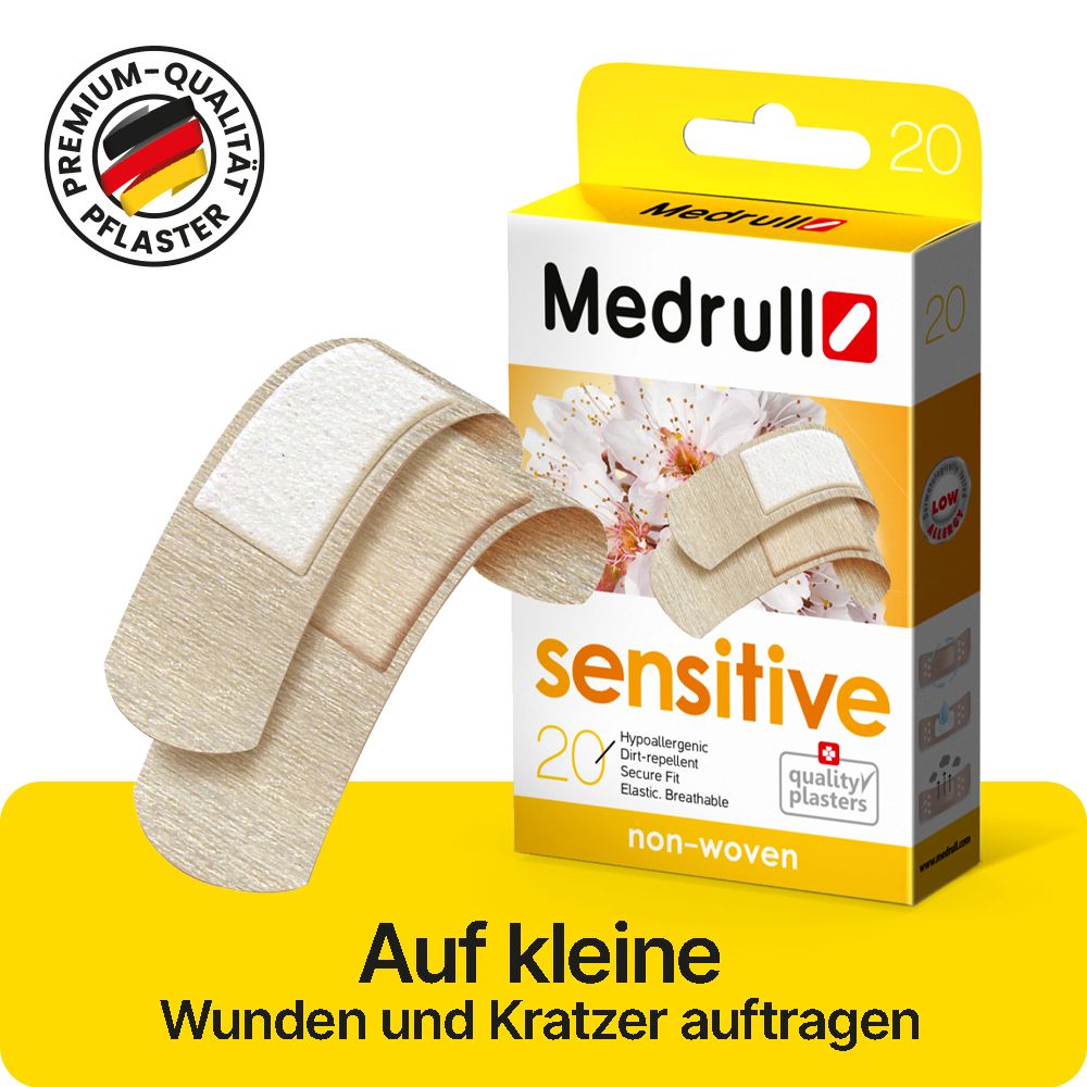 Medrull Sensitive Pflaster für empfindliche Haut, ultra-soft, hypoallergen
