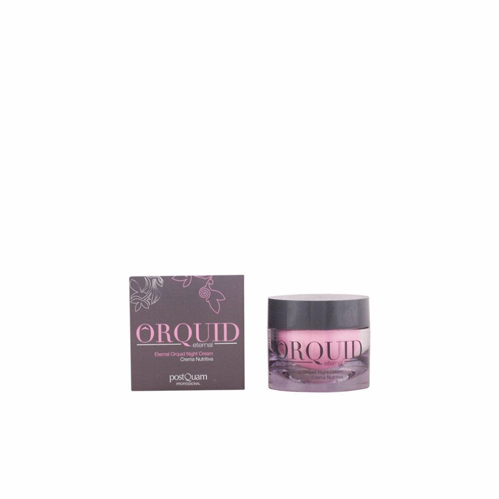 Creme-Glas mit Deckel und Karton. Aufschrift ORQUID. Rosa Creme sichtbar.