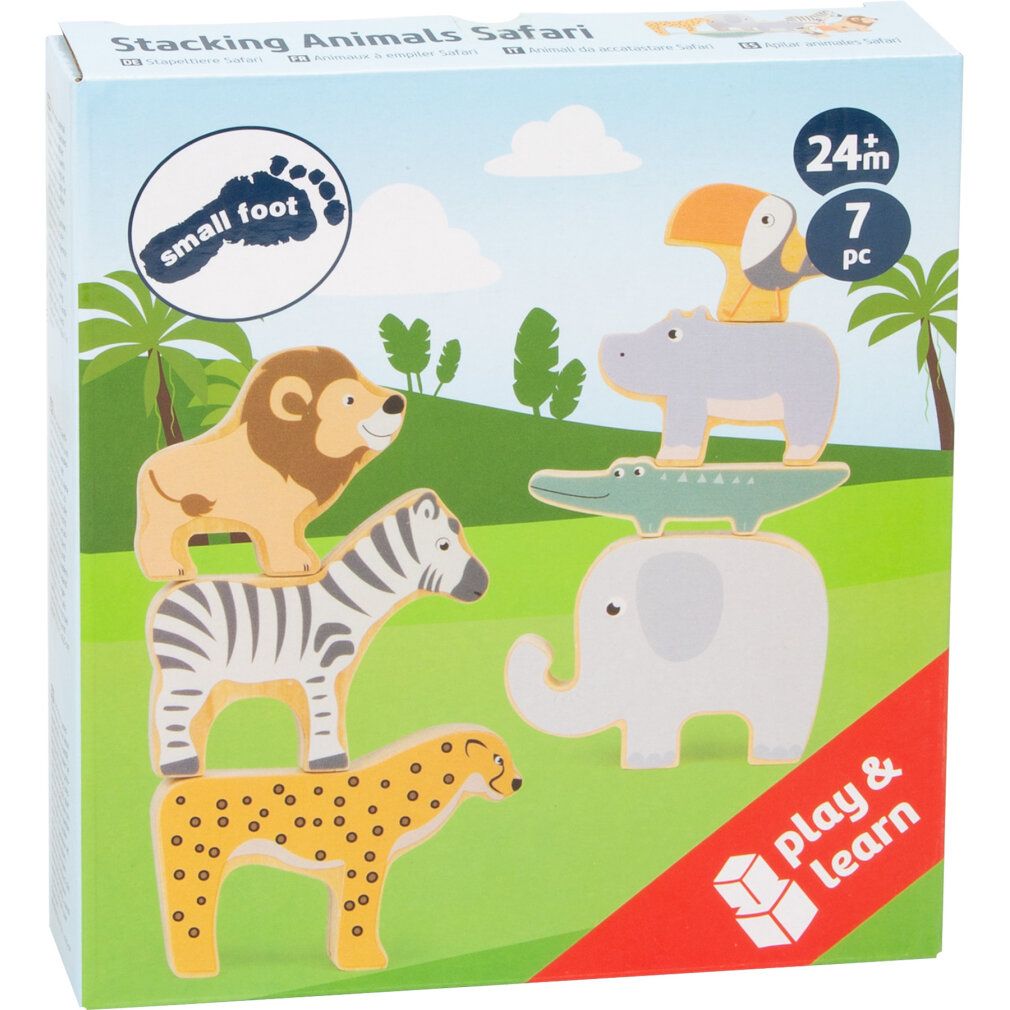 small foot 11704 Stapeltiere Safari Stapel-und Balancierspiel