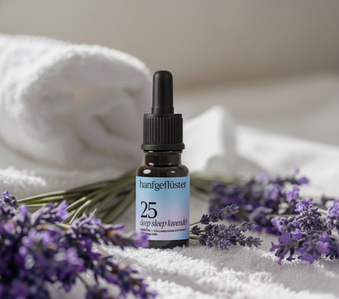 HANFGEFLÜSTER CBD Schlaföl 25% mit Lavenedel