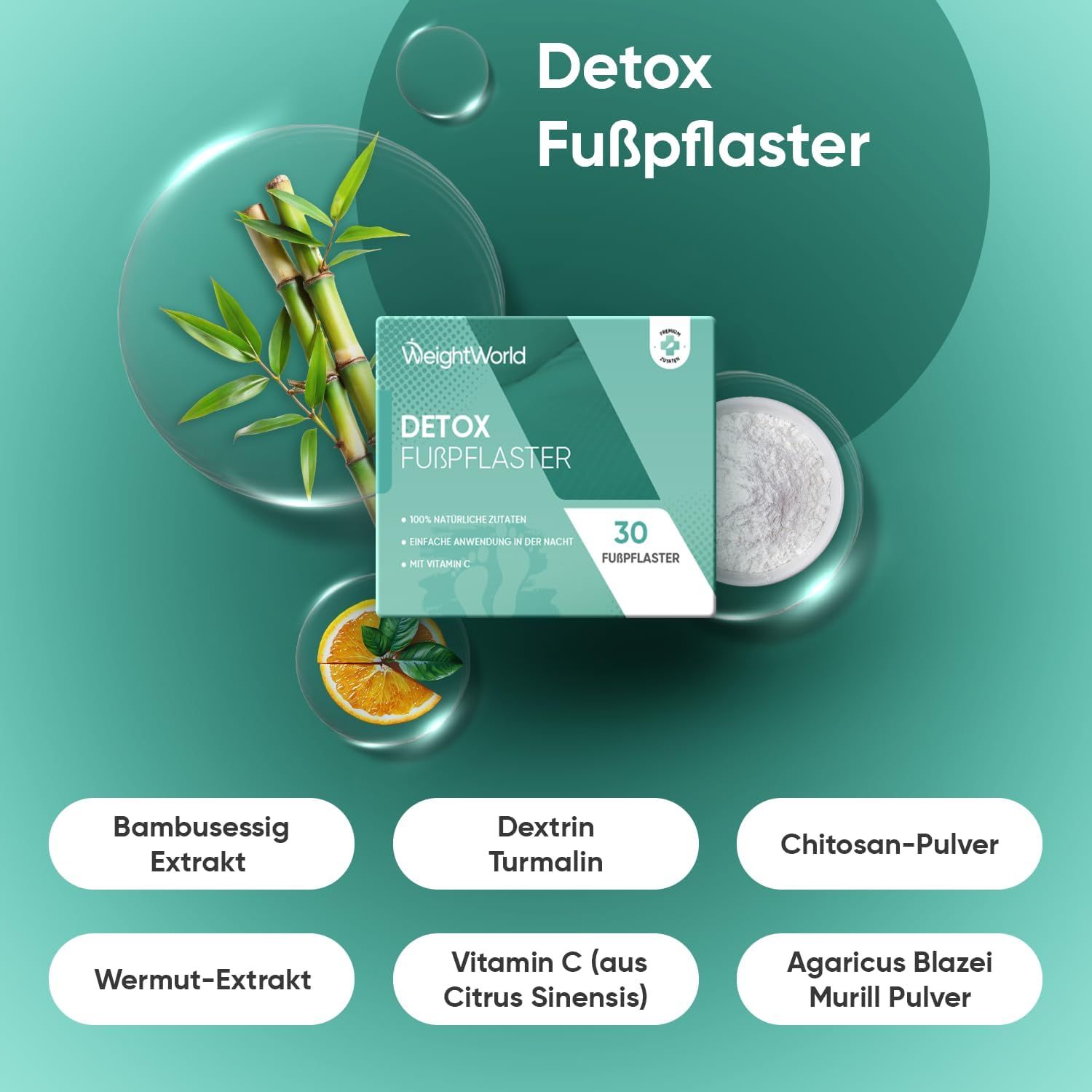 WeightWorld Cerotti detox per i piedi 30 St view 2