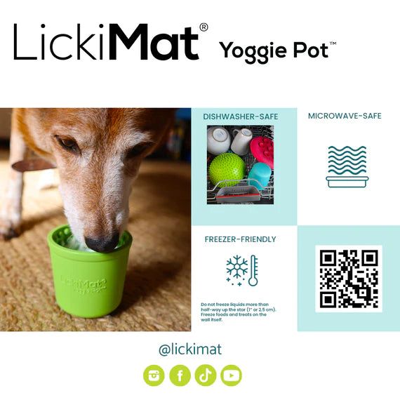 Yoggie Pot Green - LickiMat