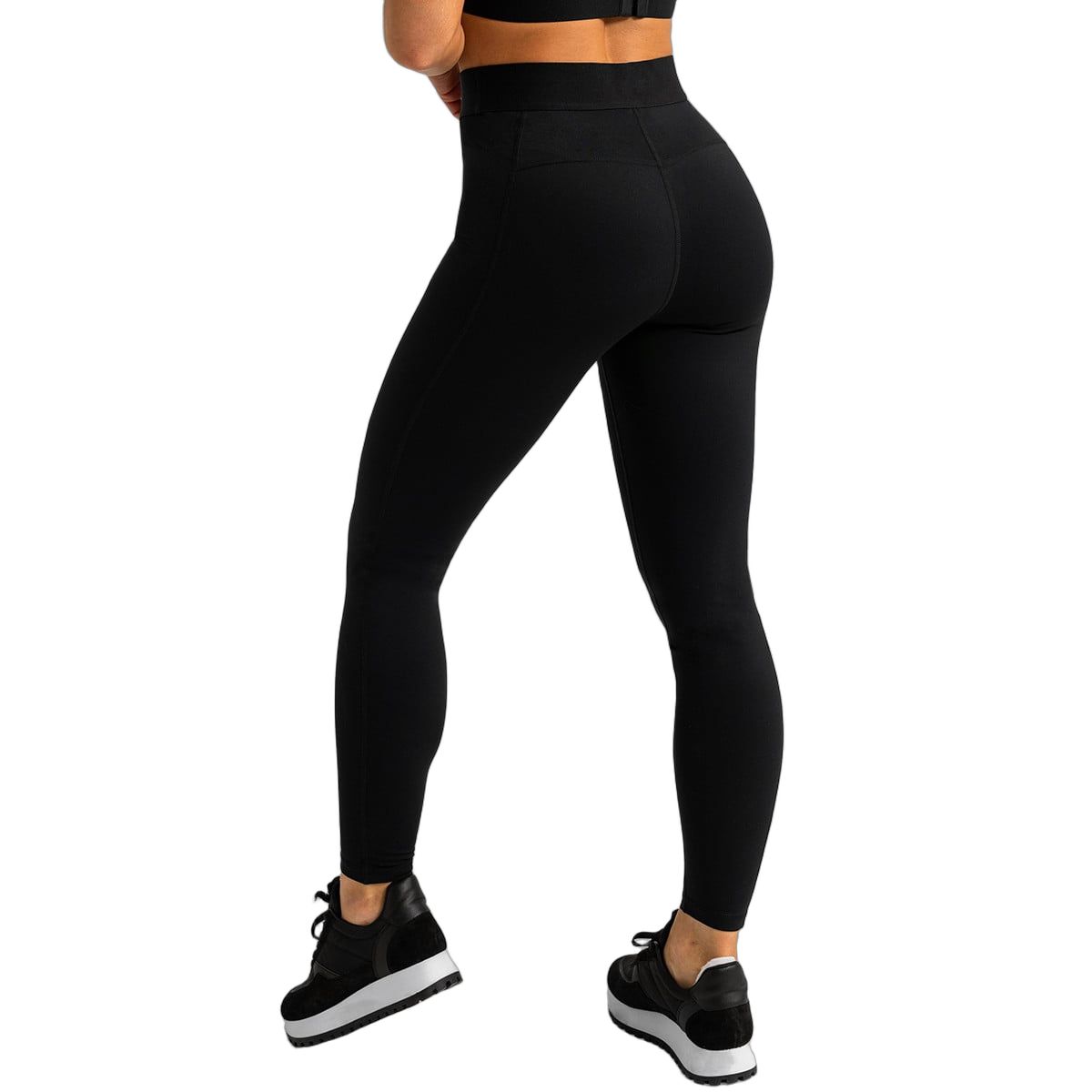 GymBeam Leggings Damen Limitless Schwarz lange Hose ohne Taschen