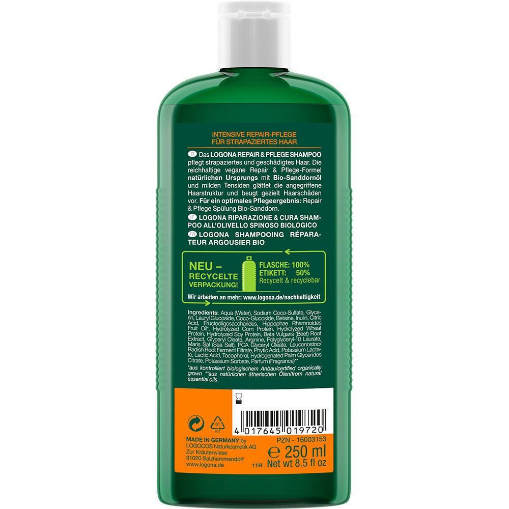 Repair & Pflege Shampoo Bio Sanddorn 250 ml