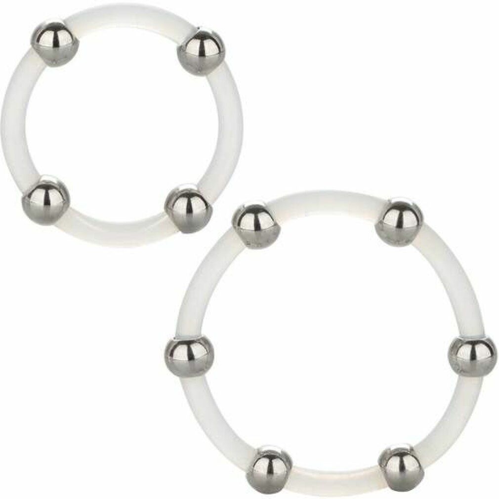 CalExotics Steel Beaded Silicone Ring Set 1 St