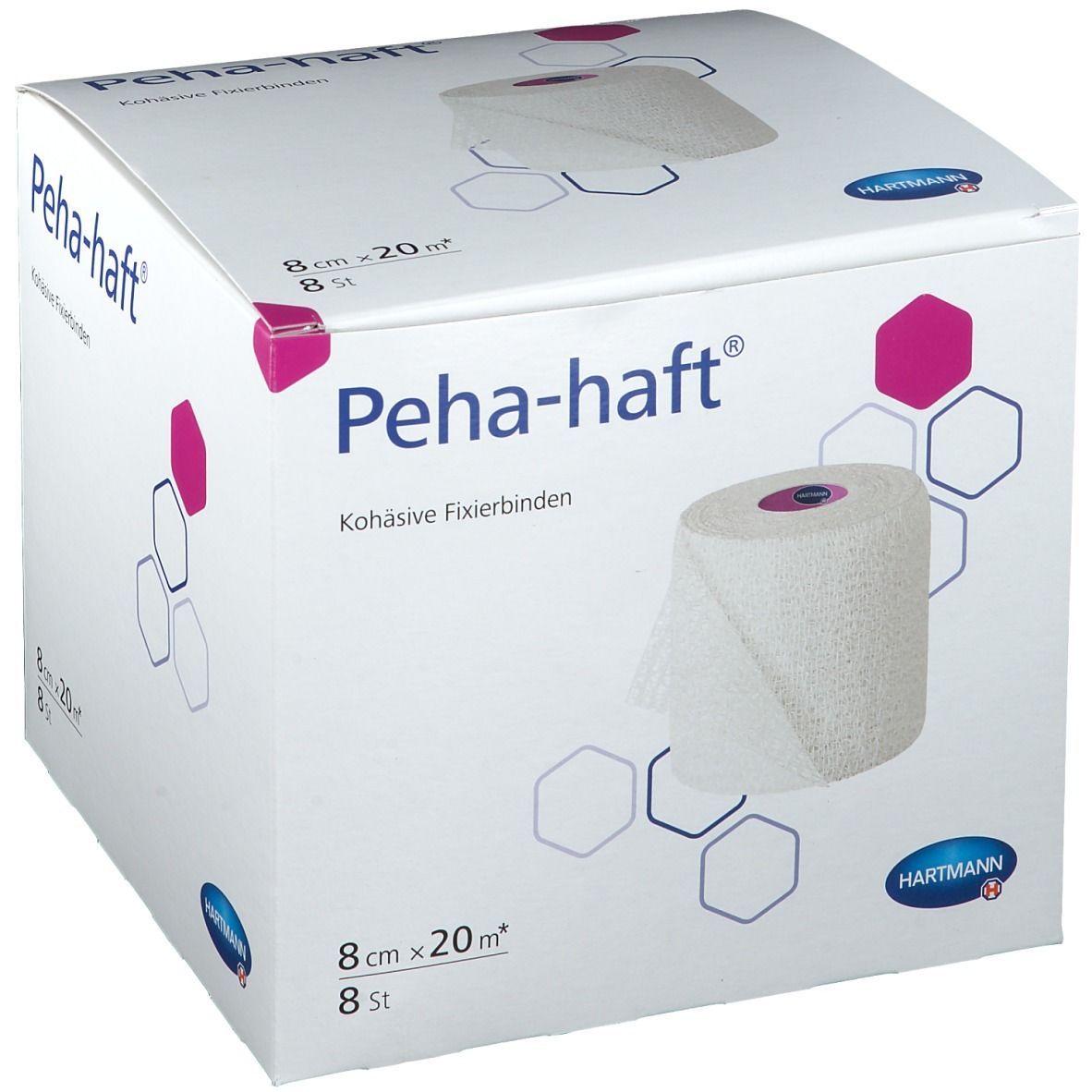 Peha-Haft Fixierbinde latexfrei 8 cmx20 m