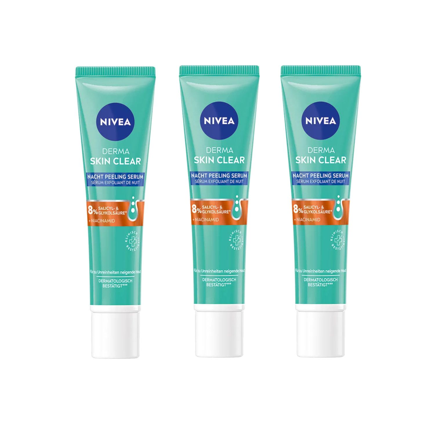 Nivea Derma Skin Clear Nacht Peeling Serum 120 ml