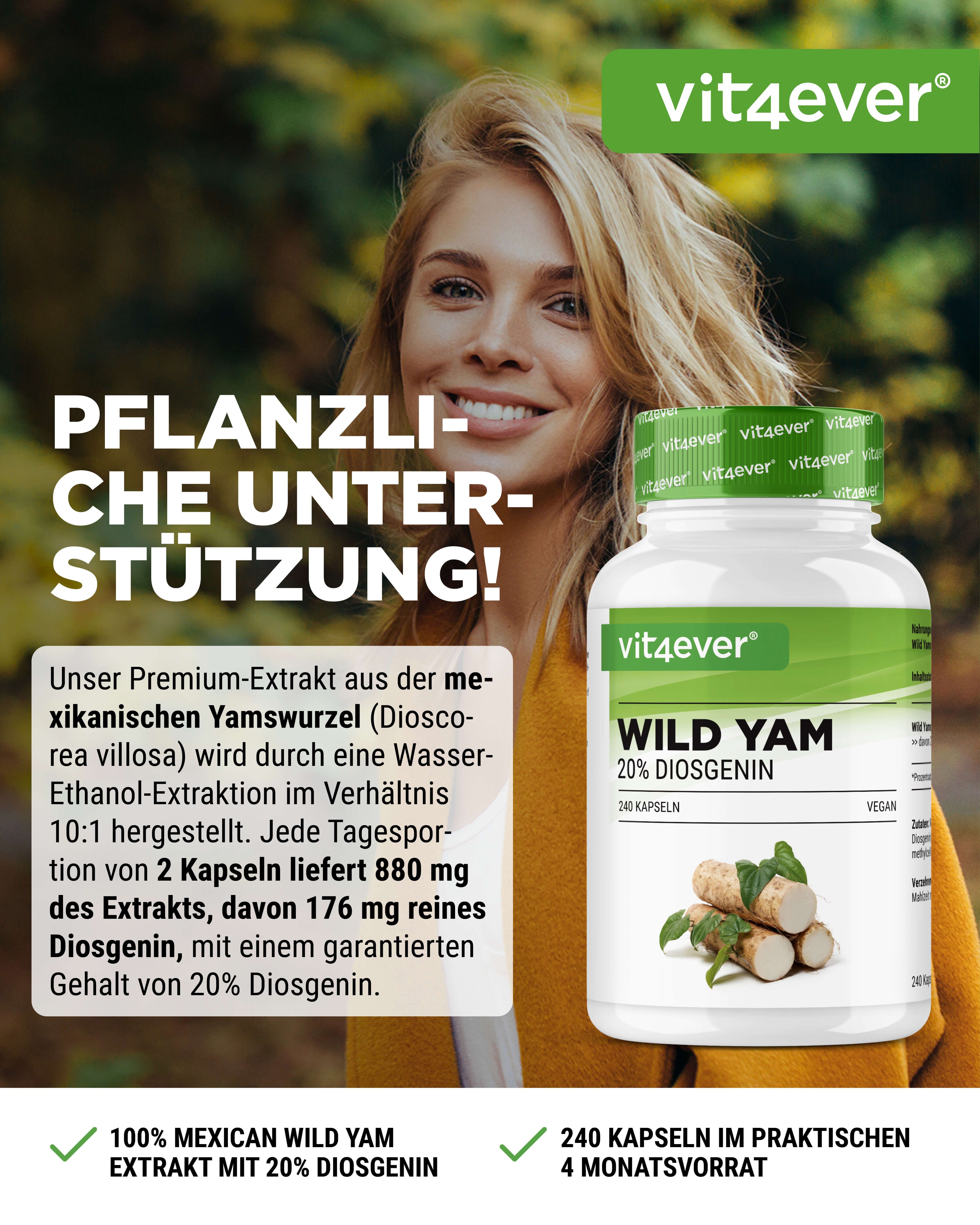 vit4ever Wild Yam 240 St Kapseln