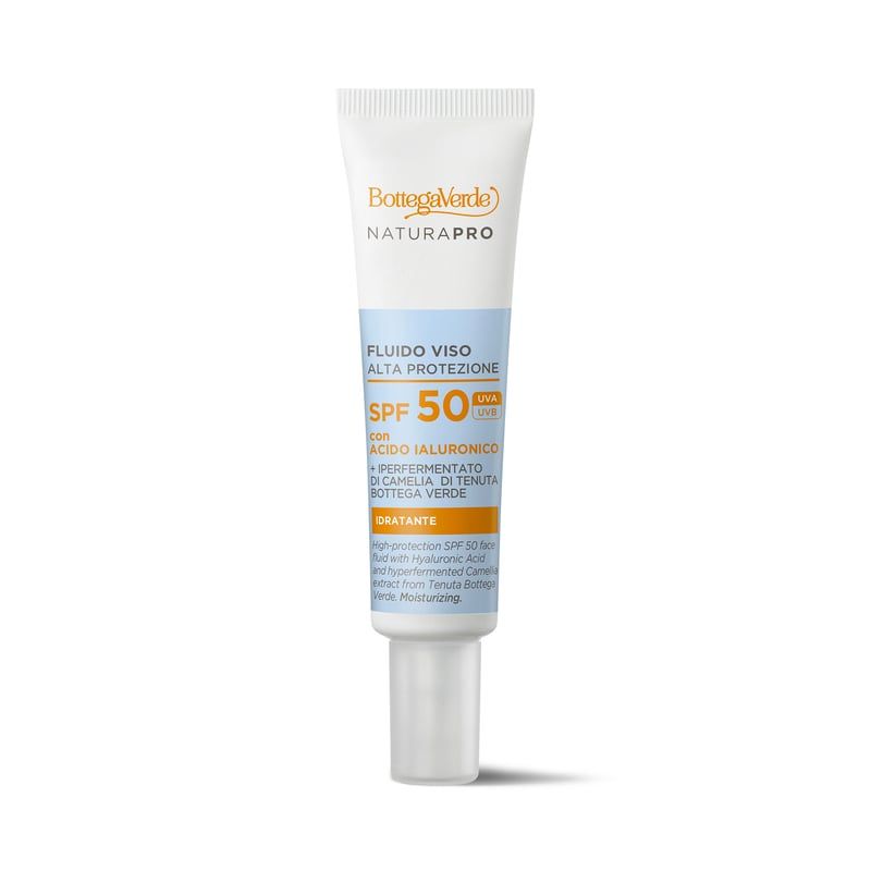 Bottega Verde Fluido viso alta protezione SPF50 - alta protezione SPF 50. Idratante