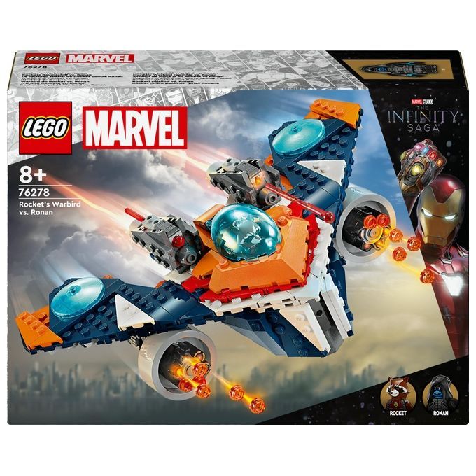 LEGO Marvel 76278 Warbird di Rocket vs. Ronan, Astronave Giocattolo per Bambini di 8+ Anni, Regalo